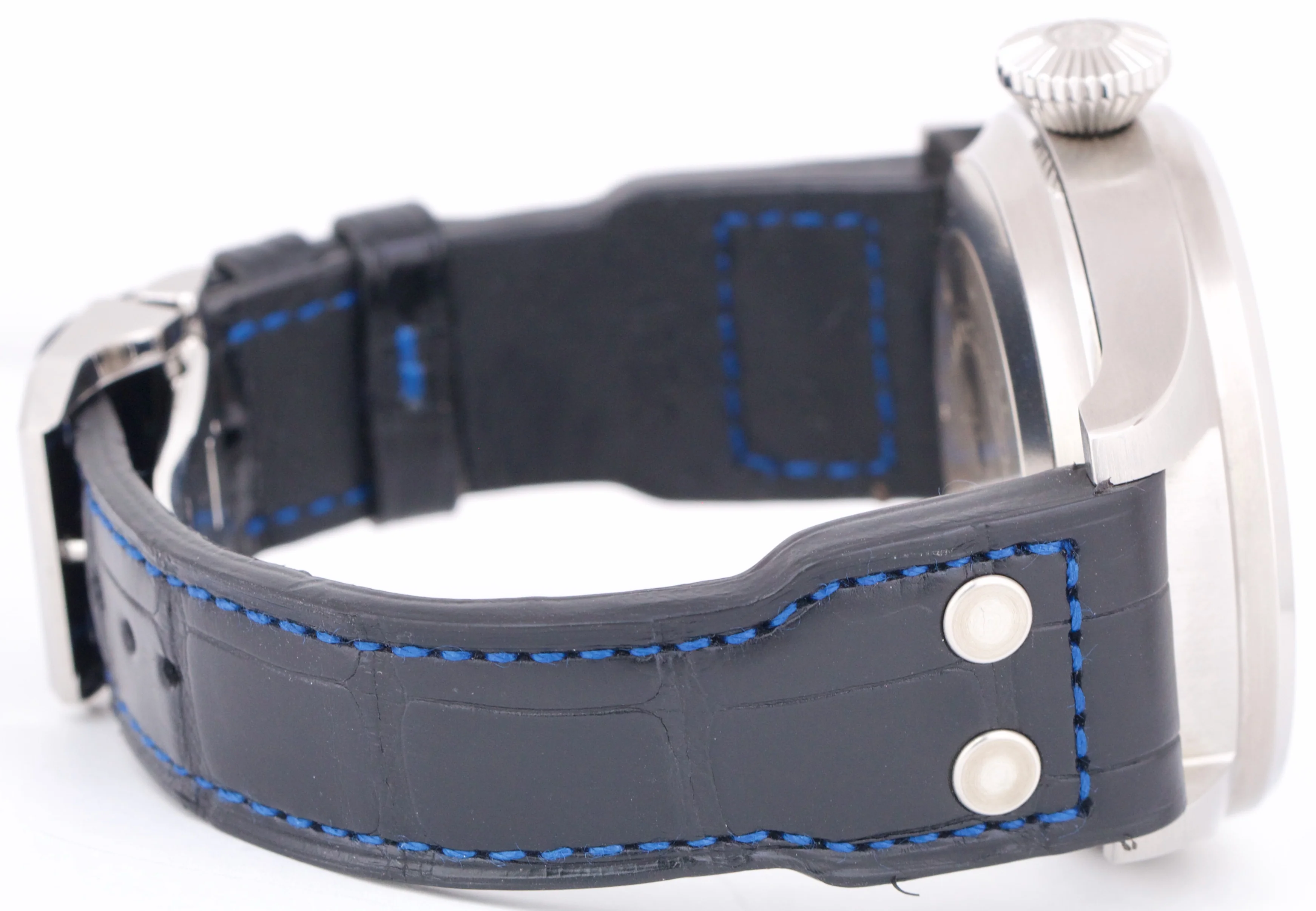 IWC Big Pilot BLUE VEGAS Boutique Edition 46mm BLUE Black Leather Steel IW500429 - Image 8
