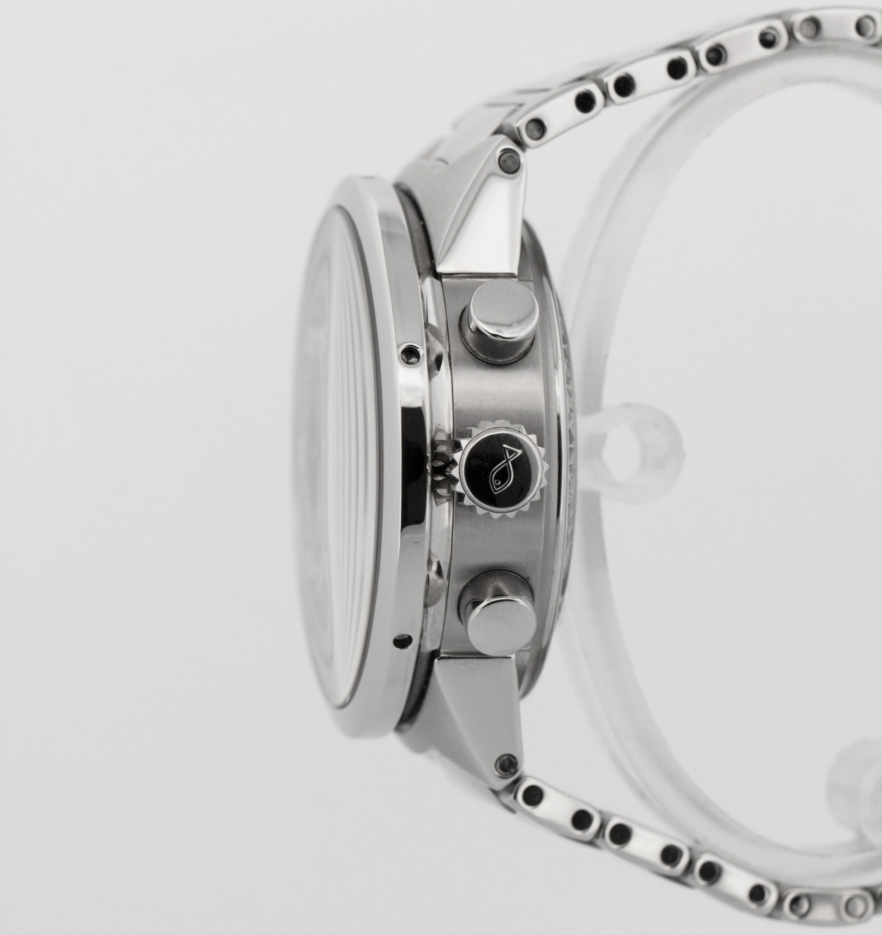 IWC GST Rattapante Split Second Chronograph 43mm Silver Automatic Watch IW371508 - Image 4