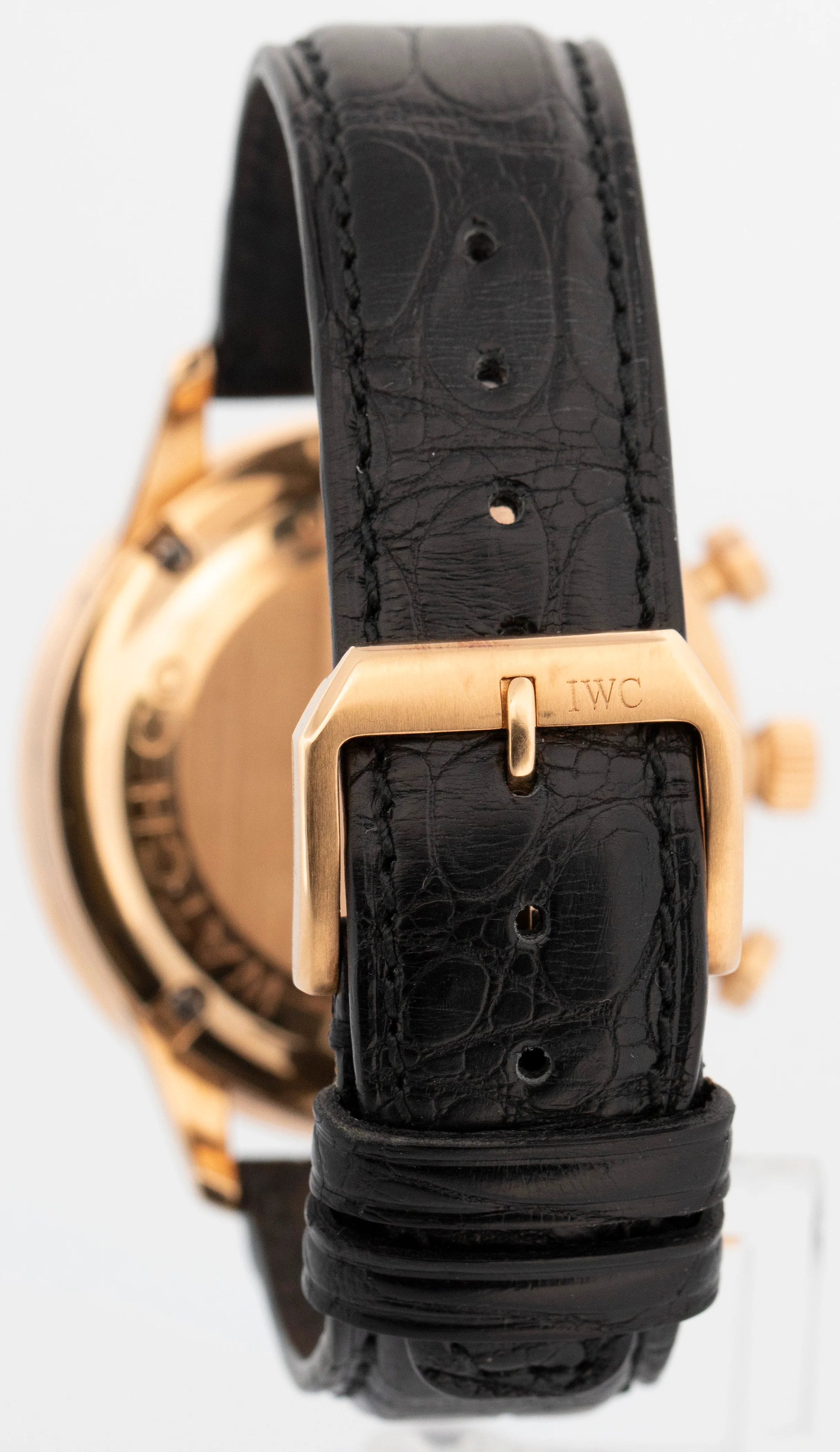IWC Portugieser Chronograph 18K Rose Gold 40mm Arabic Leather IW371402 Watch - Image 5