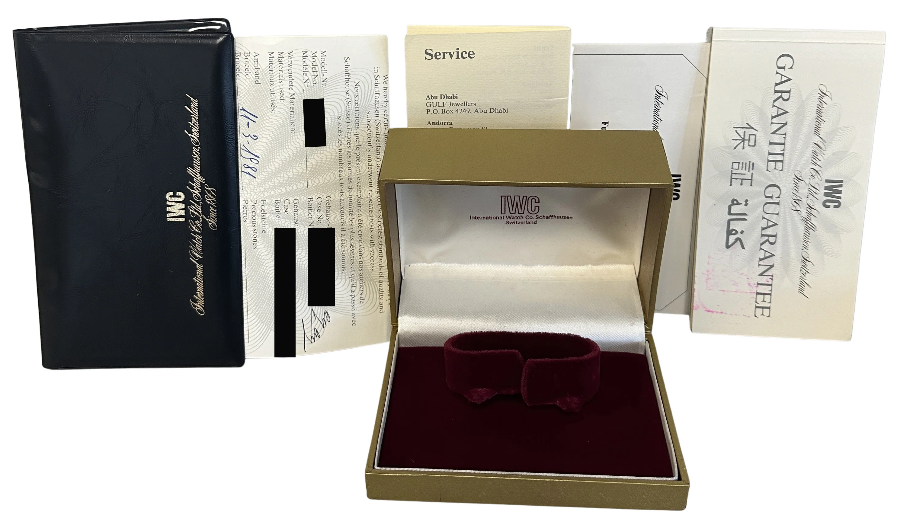 IWC Yacht Club II PAPERS Two-Tone 18k Gold Black 30mm Quartz 4512 Watch BOX - Image 2