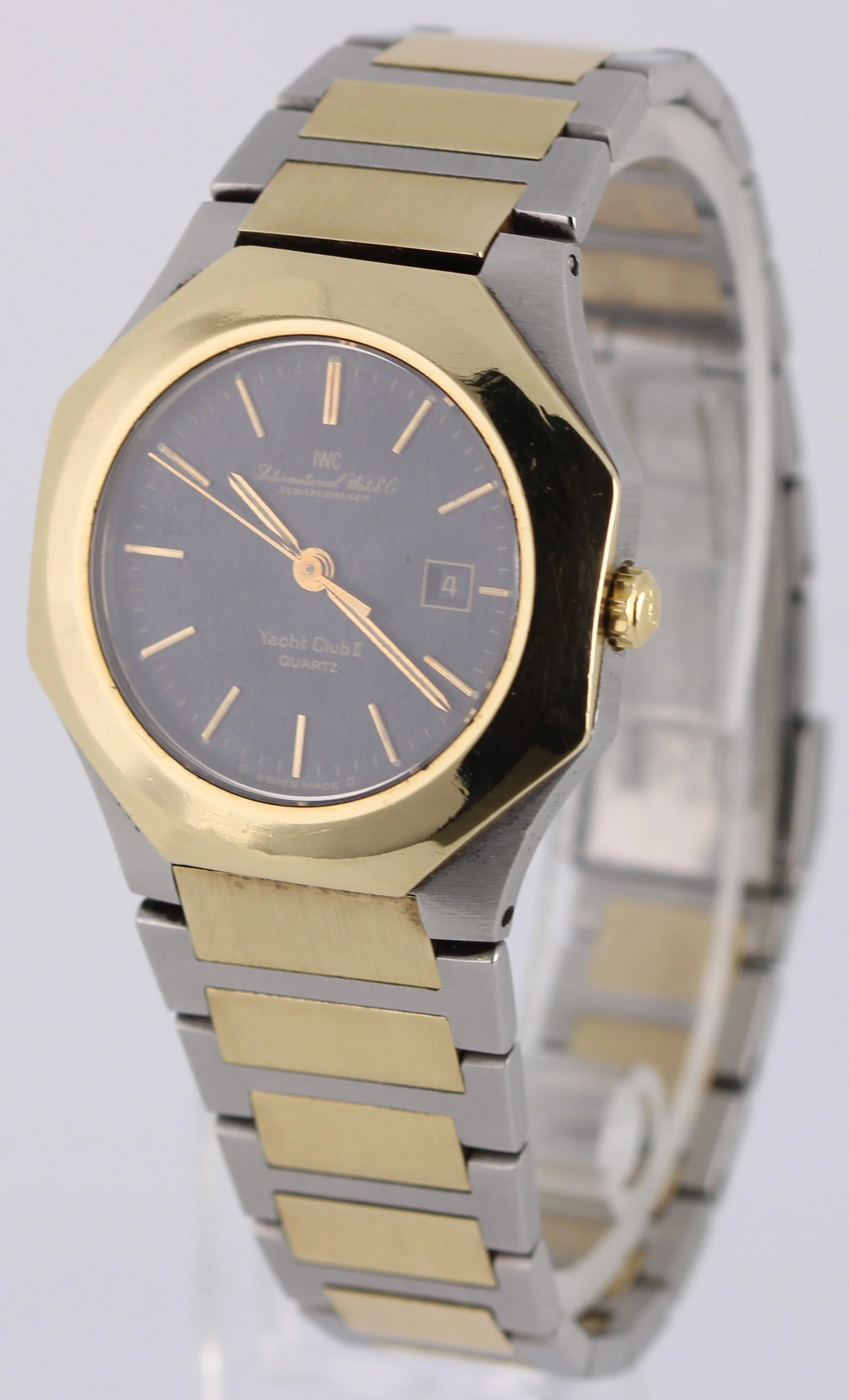 IWC Yacht Club II PAPERS Two-Tone 18k Gold Black 30mm Quartz 4512 Watch BOX - Image 3