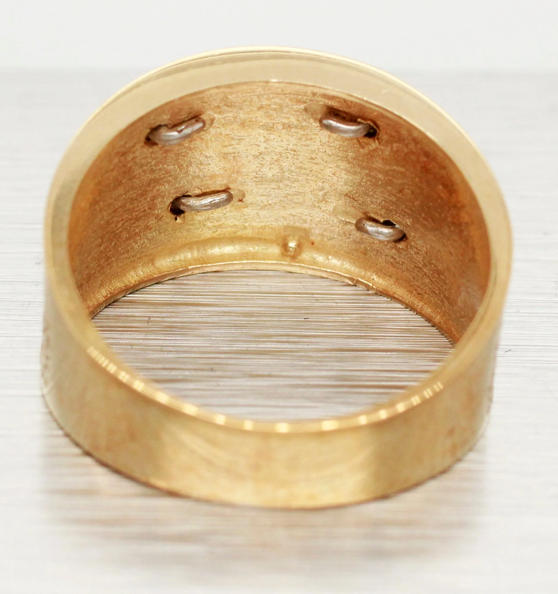 Joel McFadden Gold Dragon Ring - 14k Yellow & White Gold Band - Size 9 - Image 6