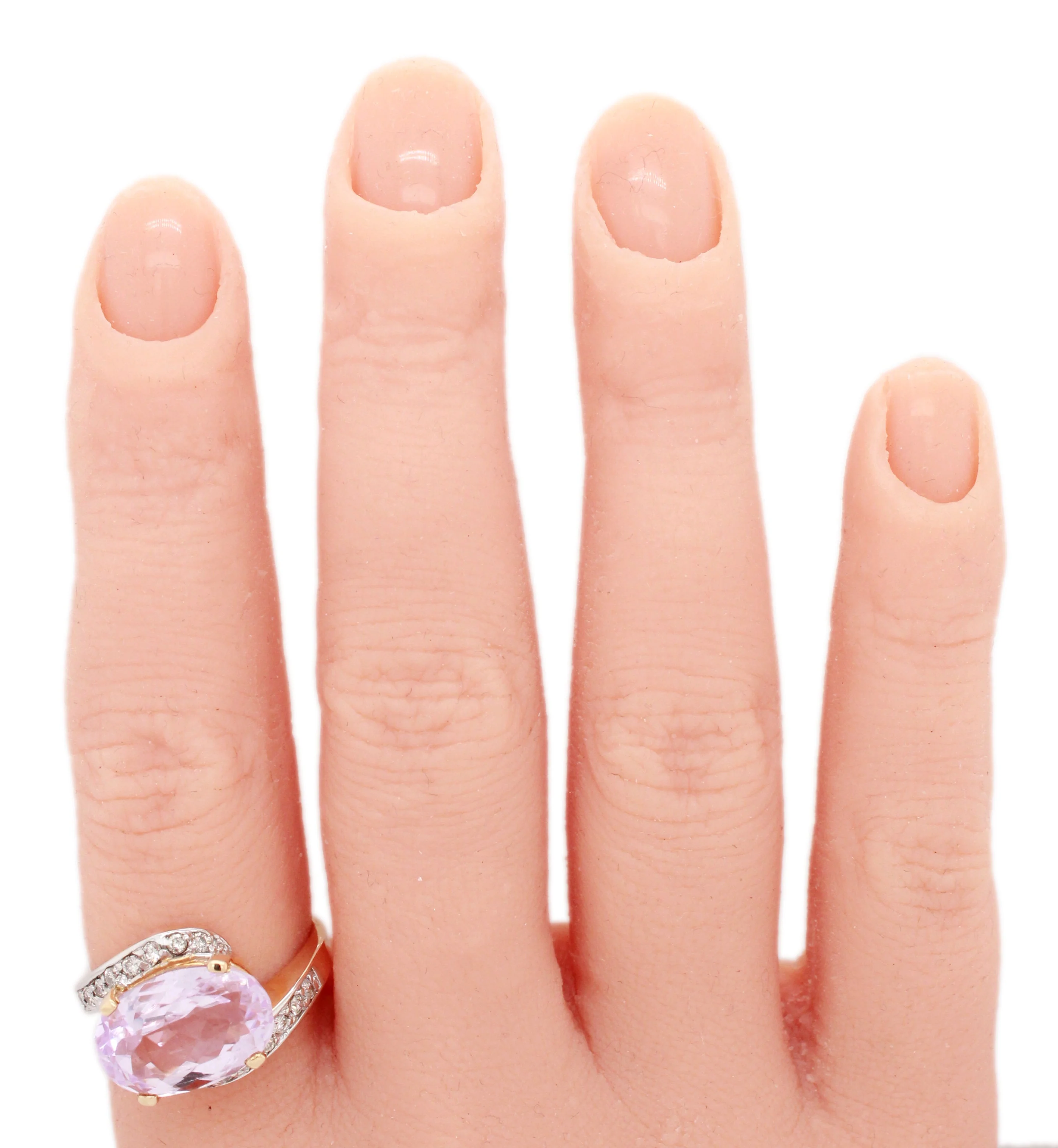 John C Rinker JCR Amethyst Ring - 14k Yellow Gold & Diamond Accents - Image 8