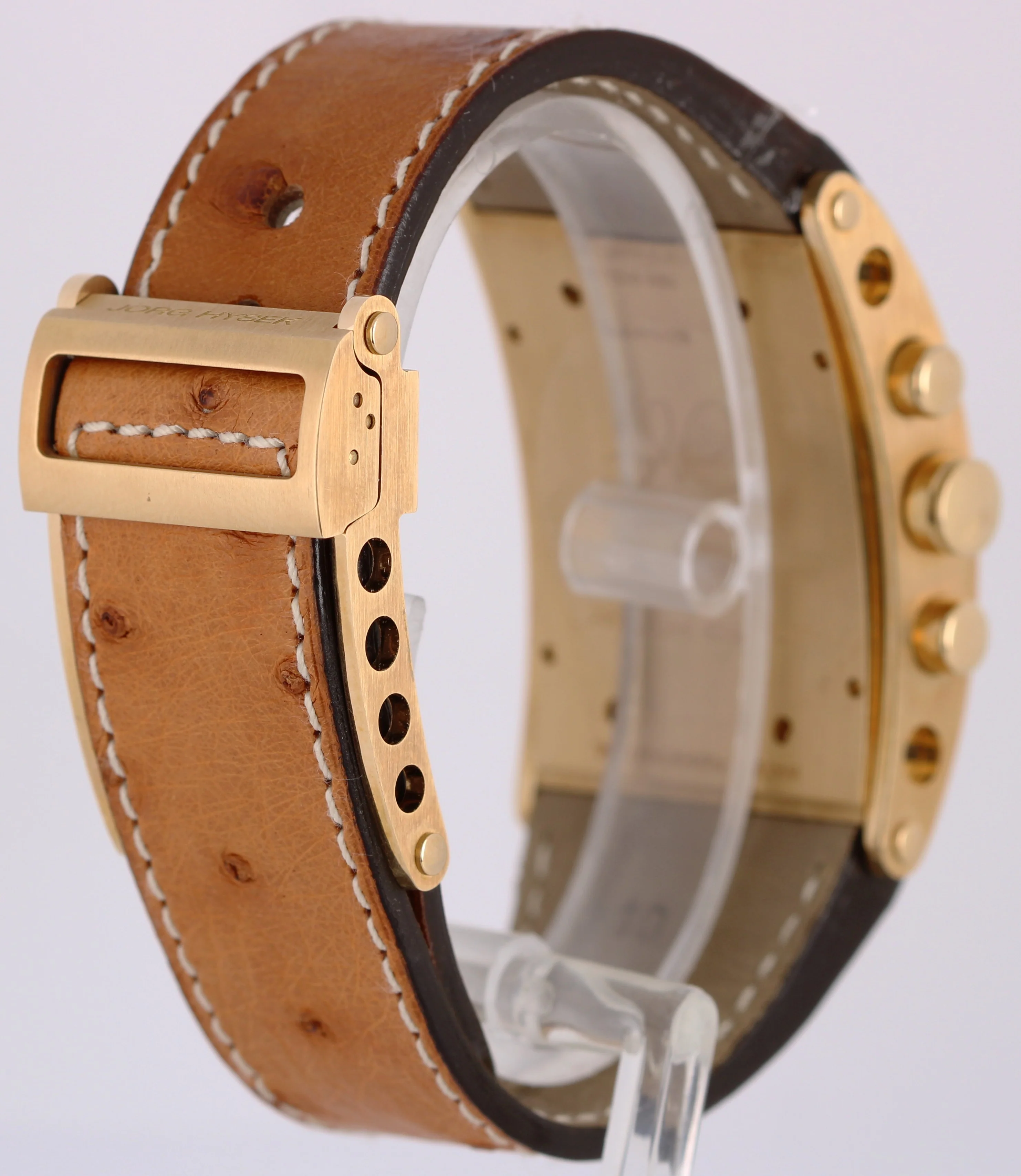 Jorg Hysek Kilada Rectangular Chronograph 18k Gold Copper 31mm S011 Watch BOX - Image 5