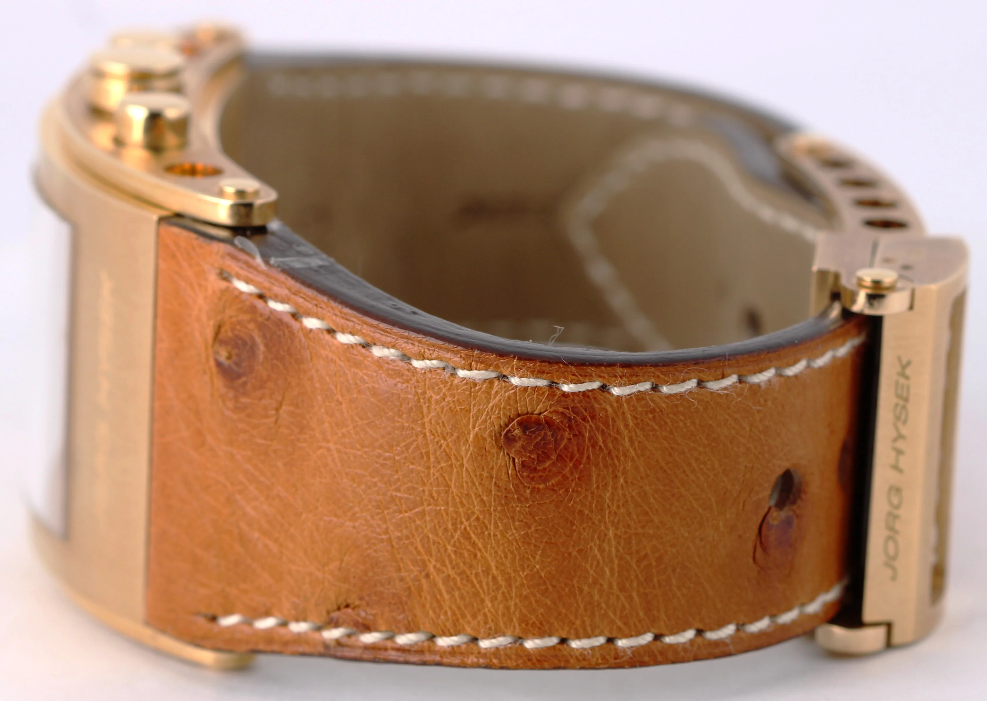 Jorg Hysek Kilada Rectangular Chronograph 18k Gold Copper 31mm S011 Watch BOX - Image 7