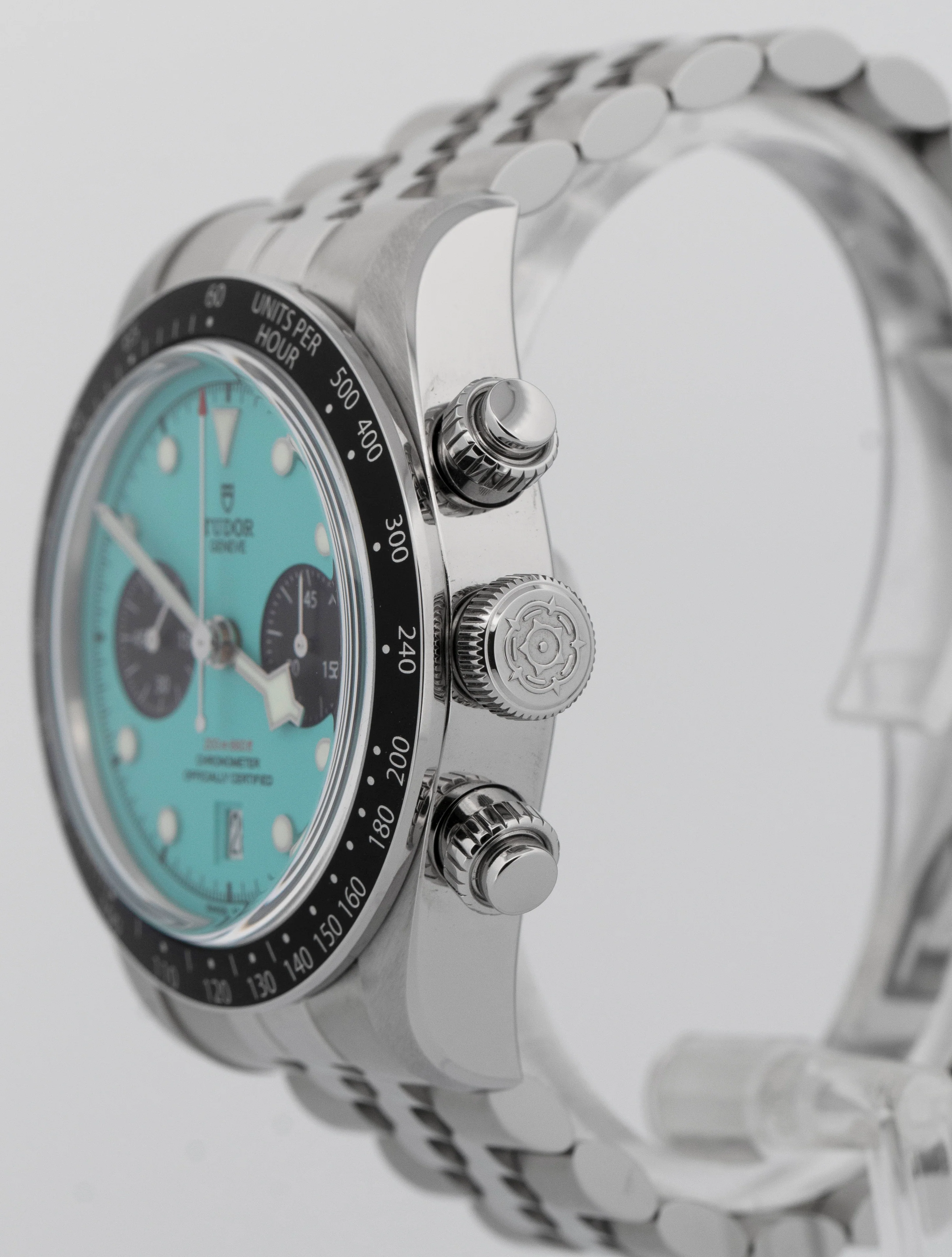 JULY 2025 PAPERS Tudor Black Bay Chrono 41mm FLAMINGO BLUE Steel JUBILEE 79360 N - Image 4