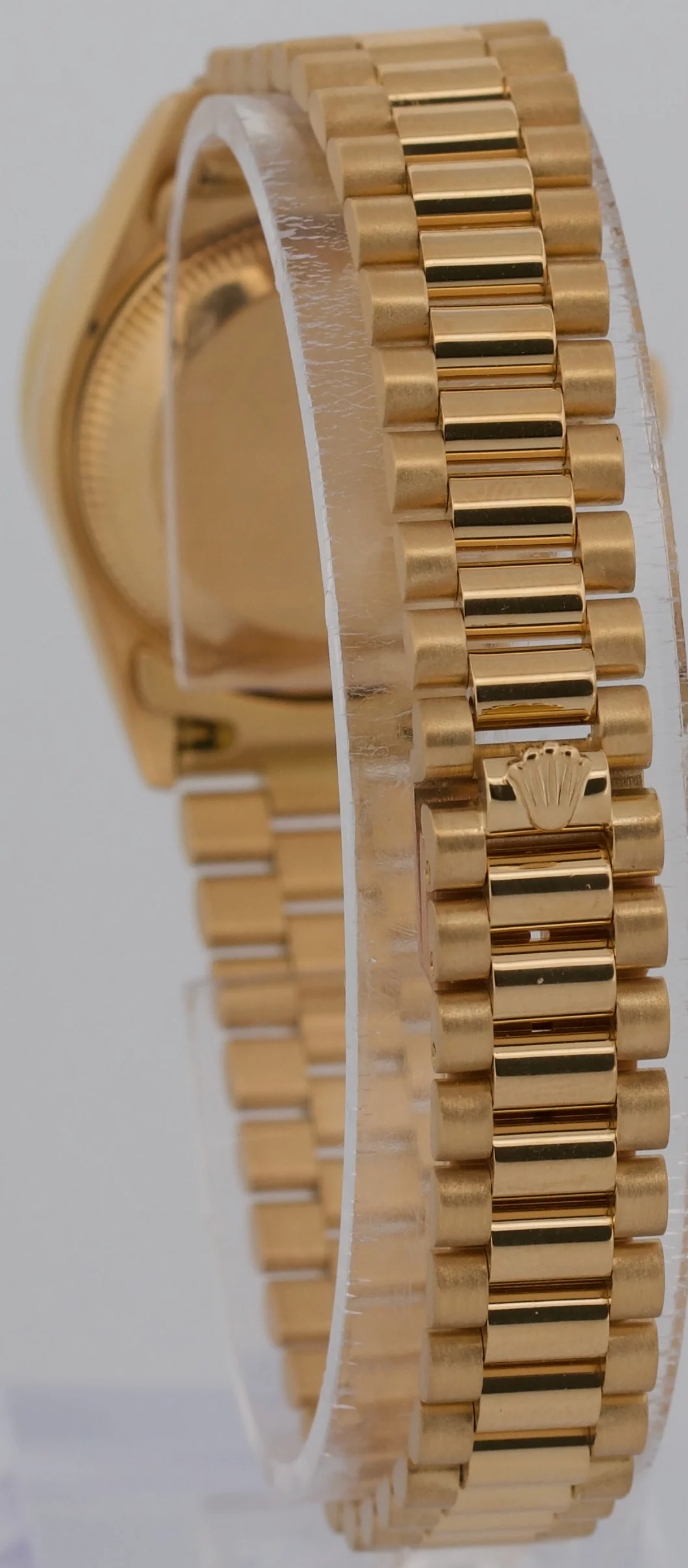 Ladies 1995 Rolex DateJust President BLUE DIAMOND 18K Yellow Gold 26mm 69178 - Image 5