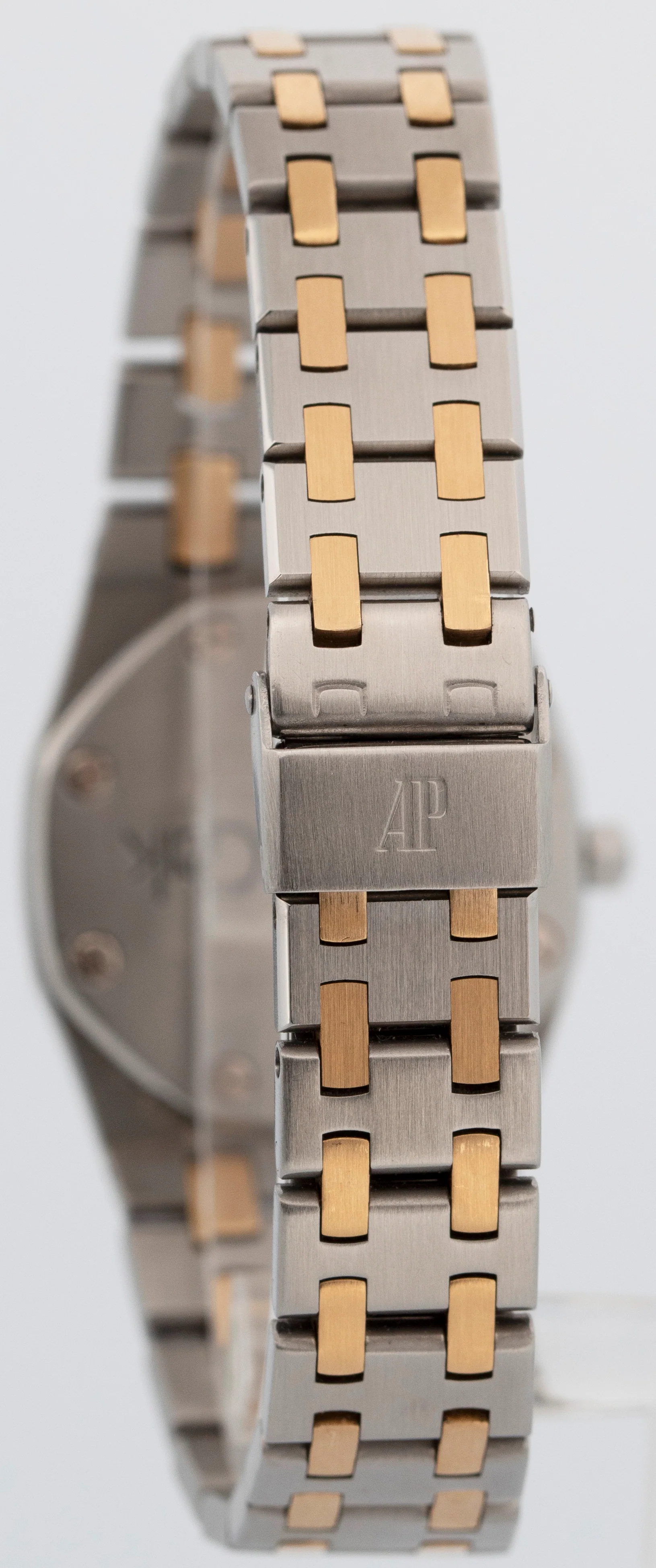 Ladies Audemars Piguet Royal Oak Gray Quartz Two-Tone Gold 26mm 6007SA Watch - Image 5