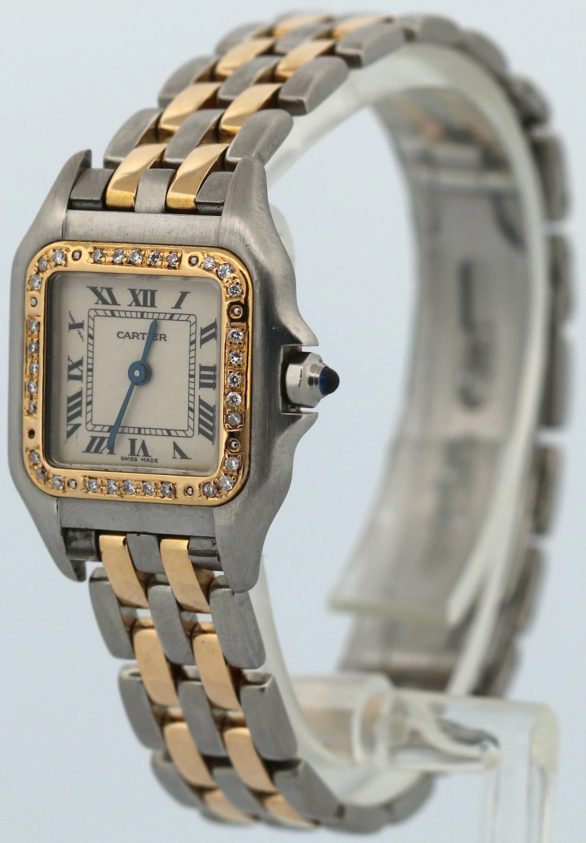 Ladies Cartier Panthere DIAMOND 18K Yellow Gold Steel Roman 22mm Quartz 112000R - Image 3