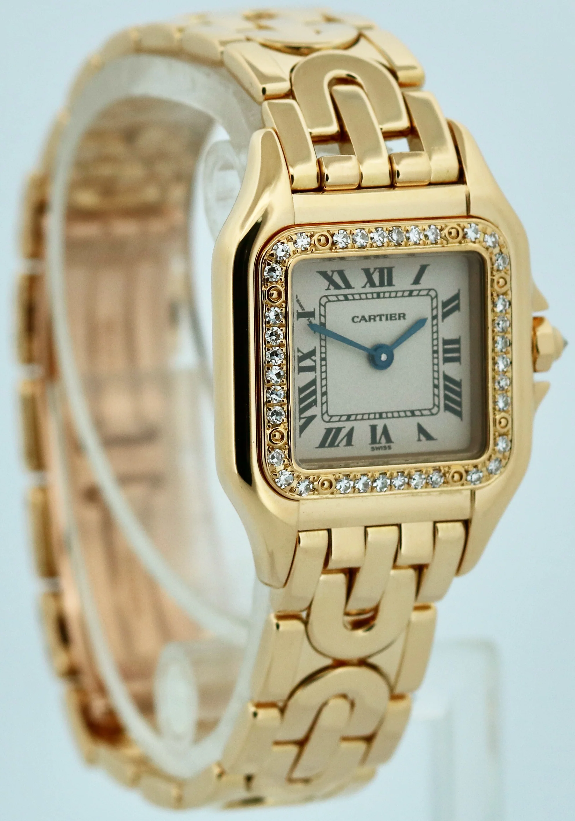 Ladies Cartier Panthere FACTORY DIAMOND 18K Gold 22mm DECO 1280 WF3070N3 BOX - Image 4