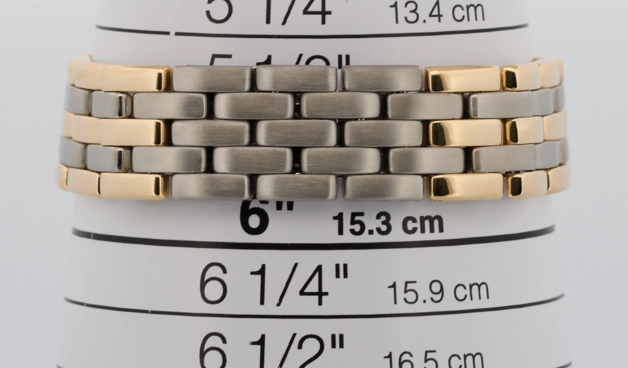 Ladies Cartier Panthere Midsize IVORY 18K Gold Steel THREE ROW 27mm Quartz 8394 - Image 9