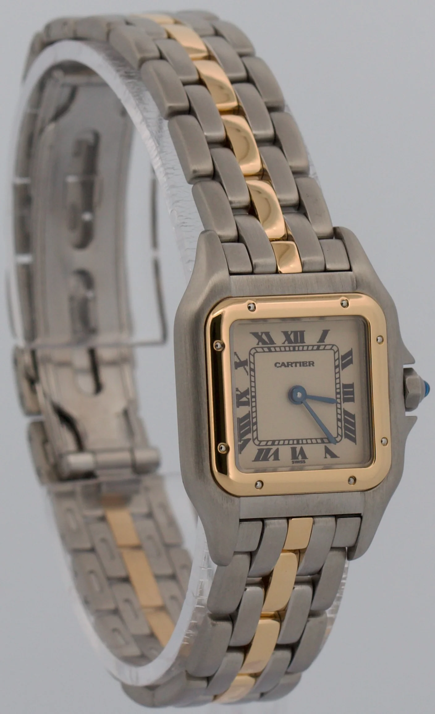 Ladies Cartier Panthere Small ONE ROW 18K Steel 22mm Quartz 1057917 W25029B5 - Image 4