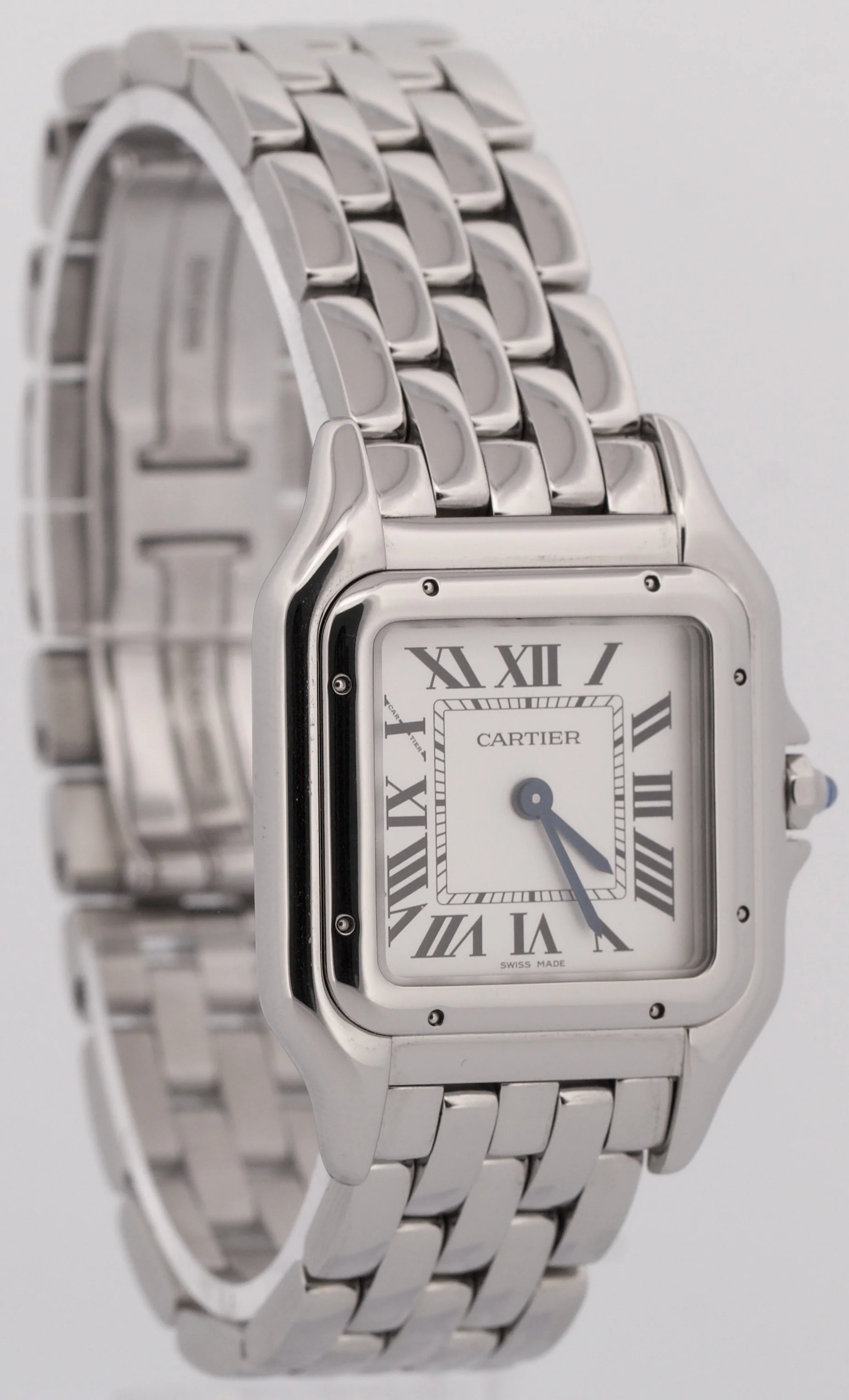 Ladies Cartier Panthere Stainless Steel WHITE Roman 27mm Quartz 4016 WSPN0007 - Image 4