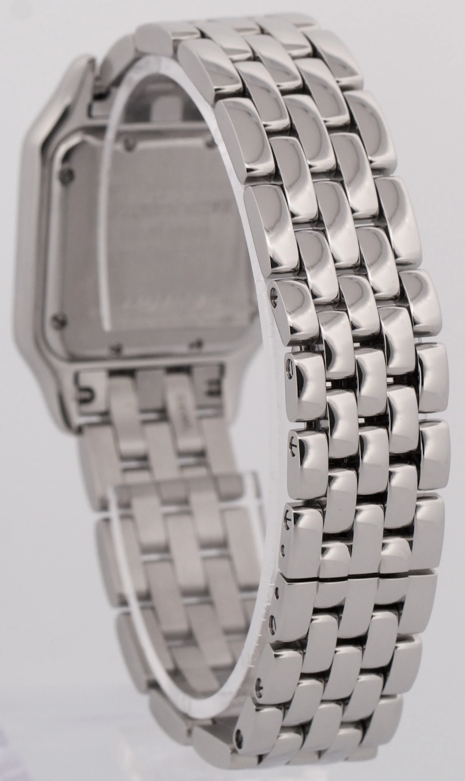 Ladies Cartier Panthere Stainless Steel WHITE Roman 27mm Quartz 4016 WSPN0007 - Image 5