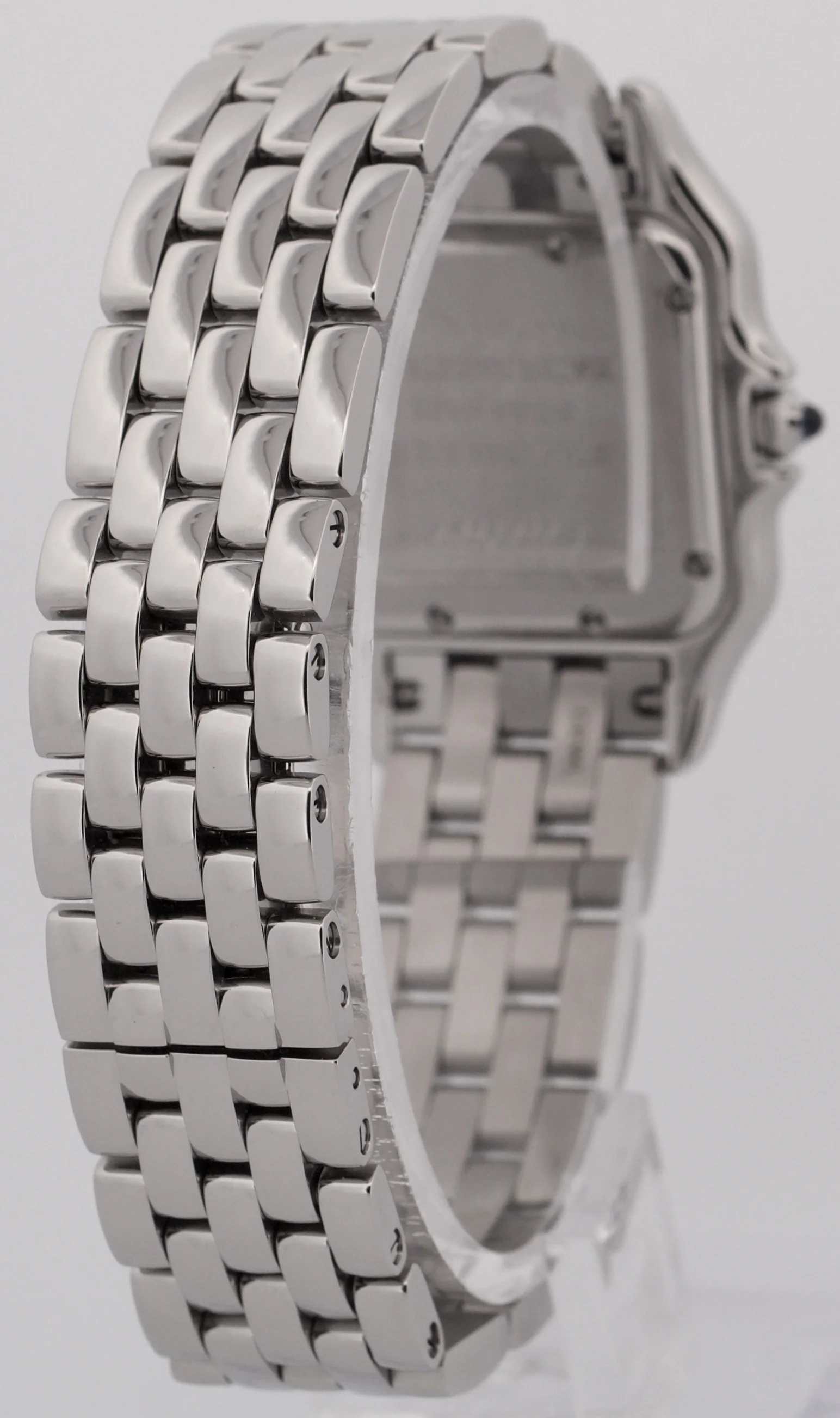 Ladies Cartier Panthere Stainless Steel WHITE Roman 27mm Quartz 4016 WSPN0007 - Image 6