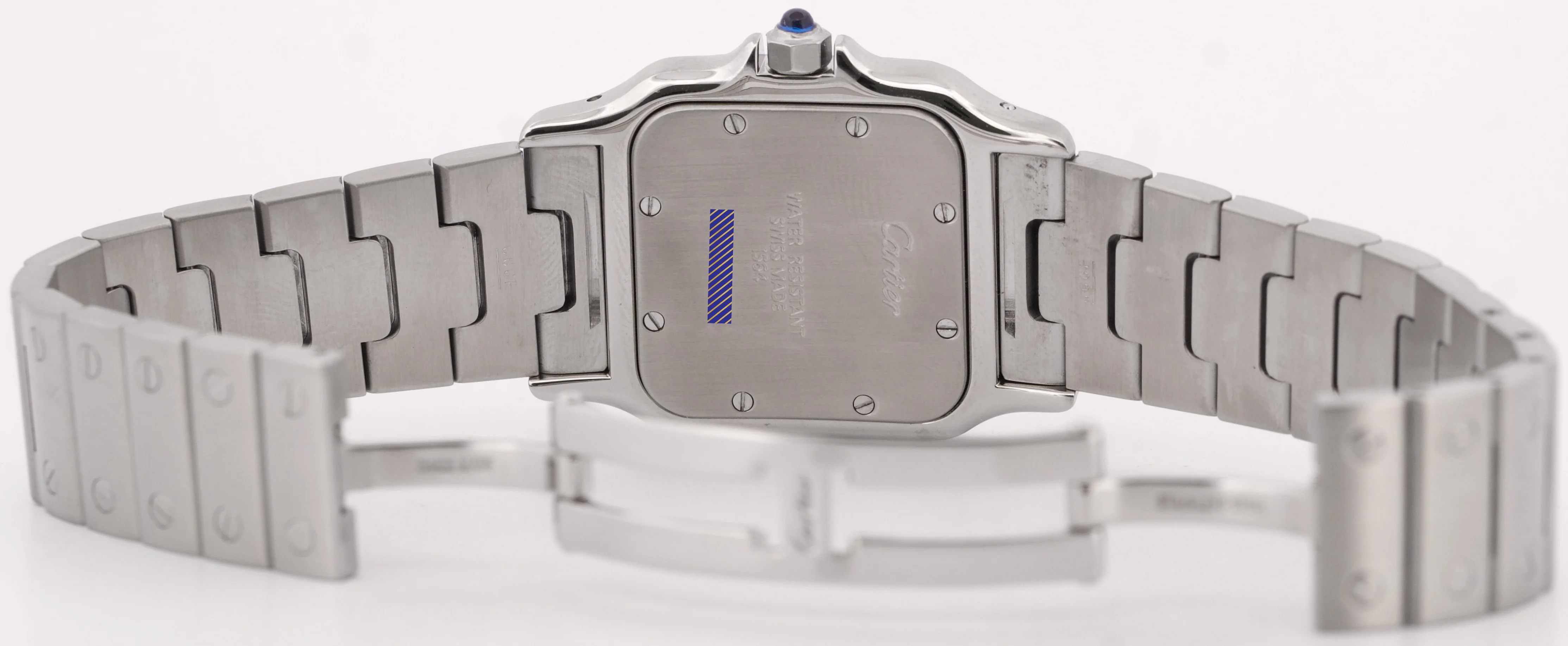 Ladies Cartier Santos Galbee WHITE Quartz 29mm Stainless Steel 1564 W20060D6 - Image 10