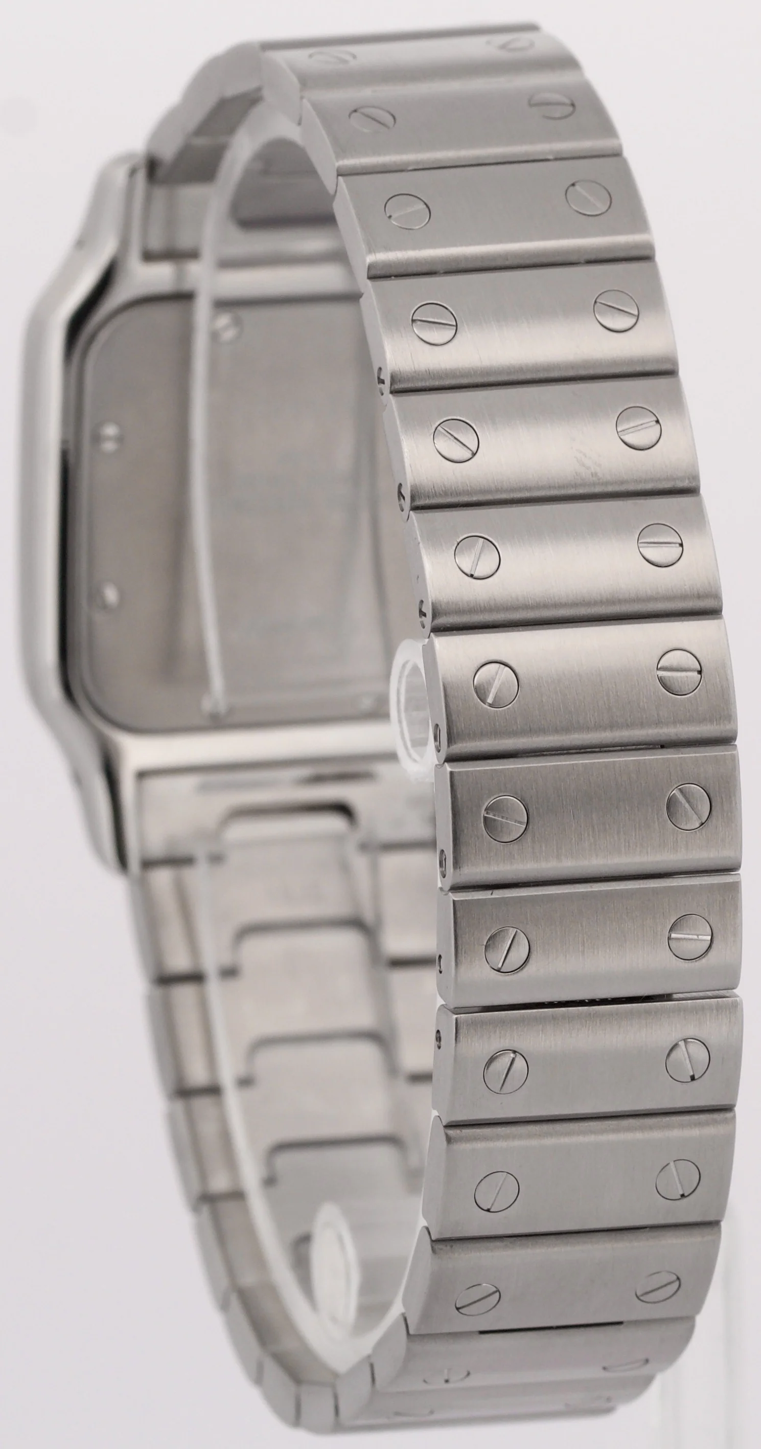 Ladies Cartier Santos Galbee WHITE Quartz 29mm Stainless Steel 1564 W20060D6 - Image 6