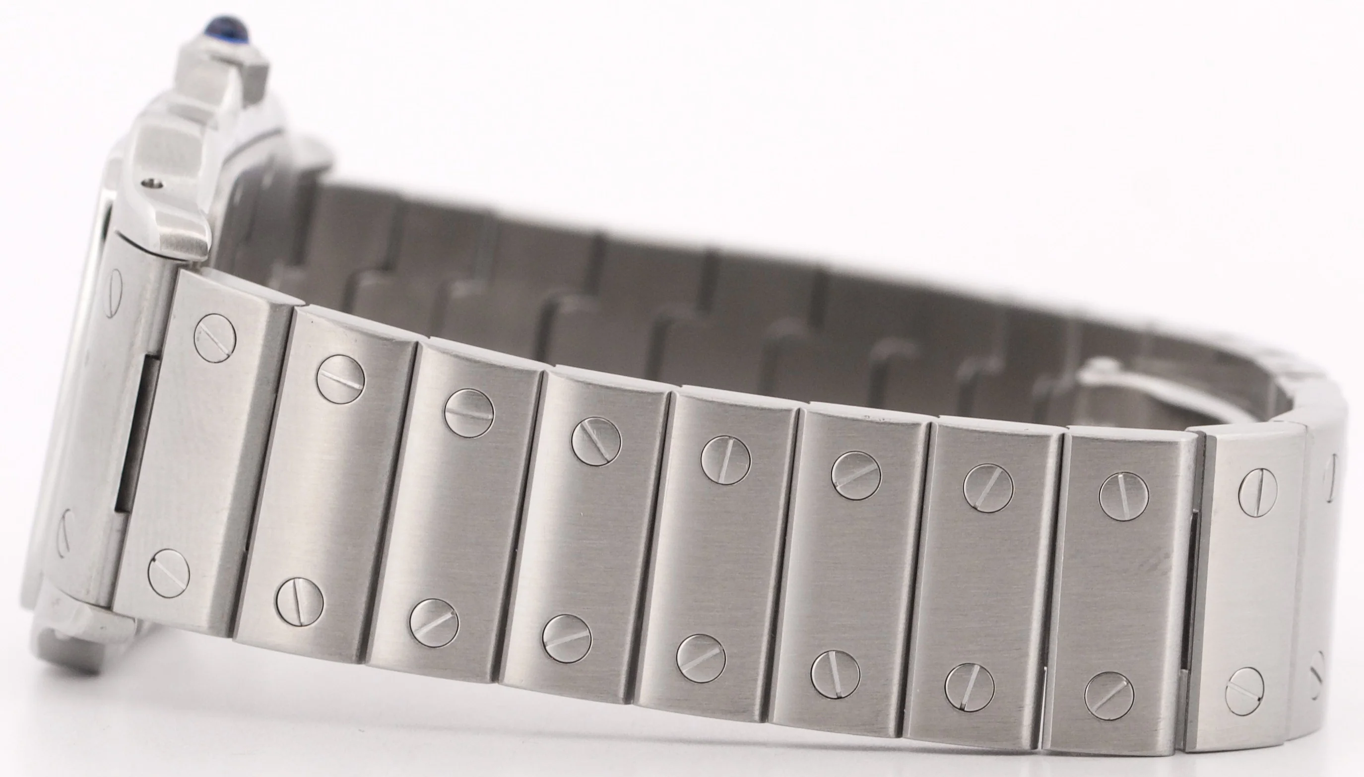 Ladies Cartier Santos Galbee WHITE Quartz 29mm Stainless Steel 1564 W20060D6 - Image 8