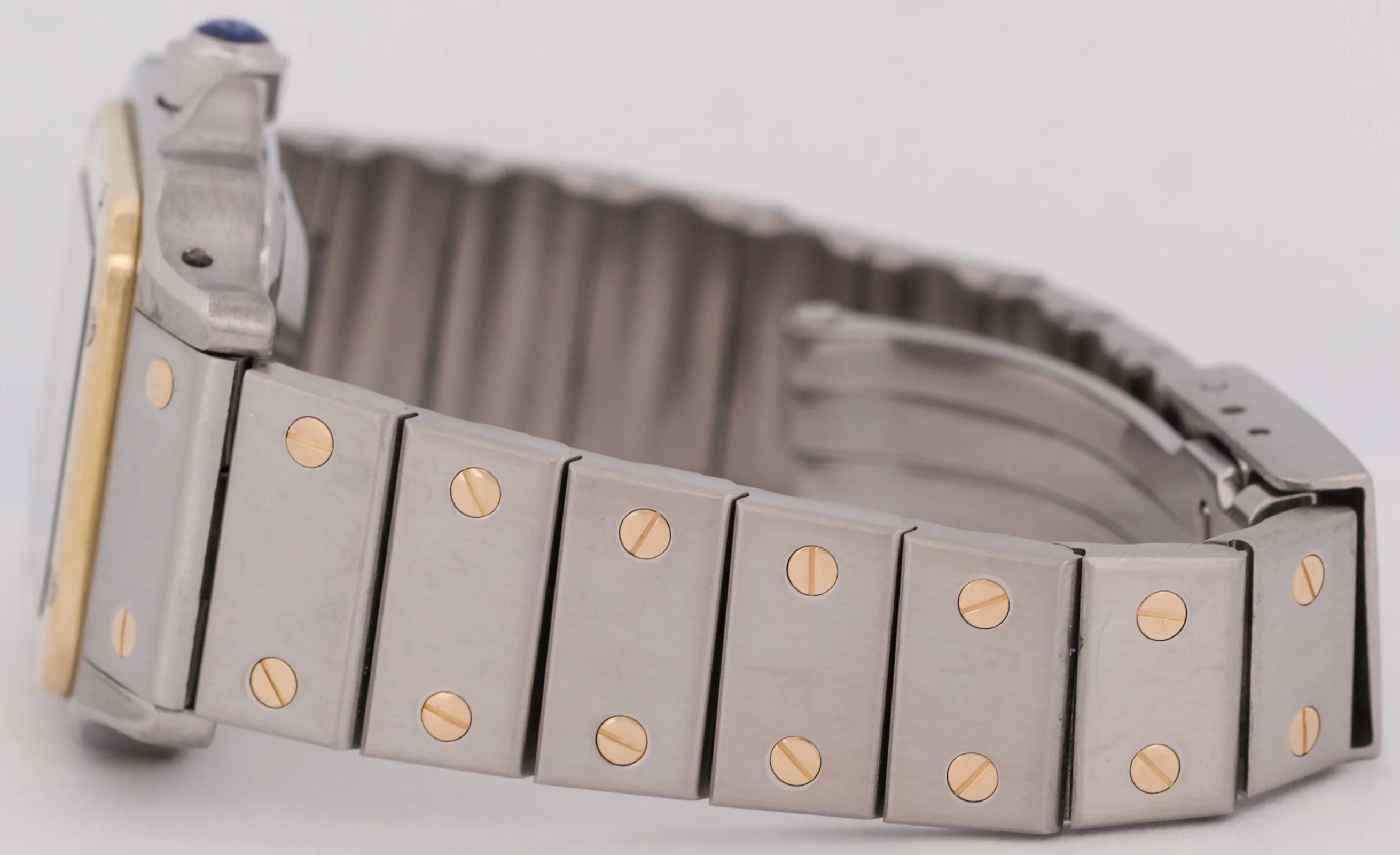 Ladies Cartier Santos IVORY ROMAN 18K Gold Stainless AUTOMATIC 24mm Watch 0902 - Image 5