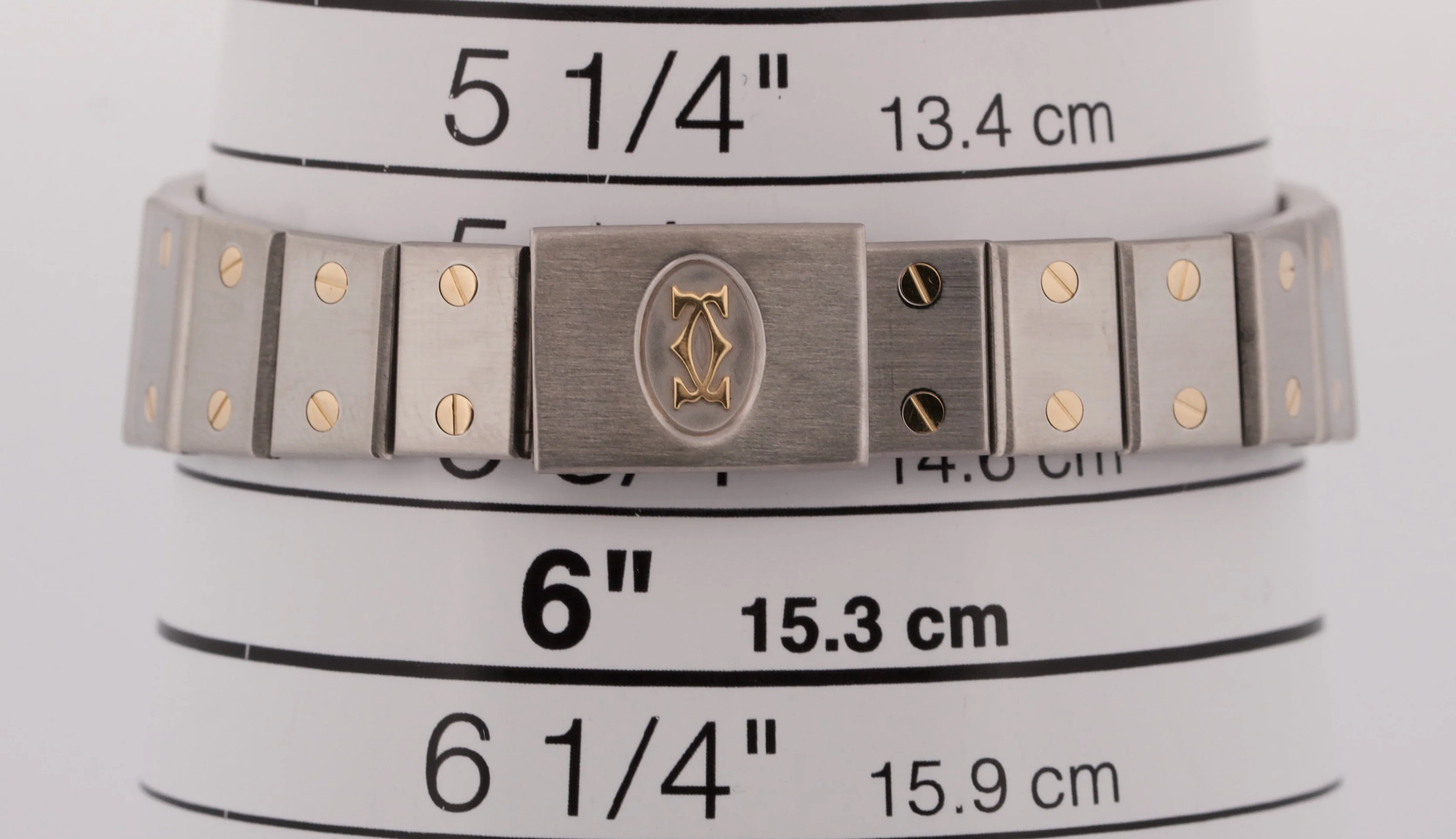 Ladies Cartier Santos IVORY ROMAN 18K Gold Stainless AUTOMATIC 24mm Watch 0902 - Image 8