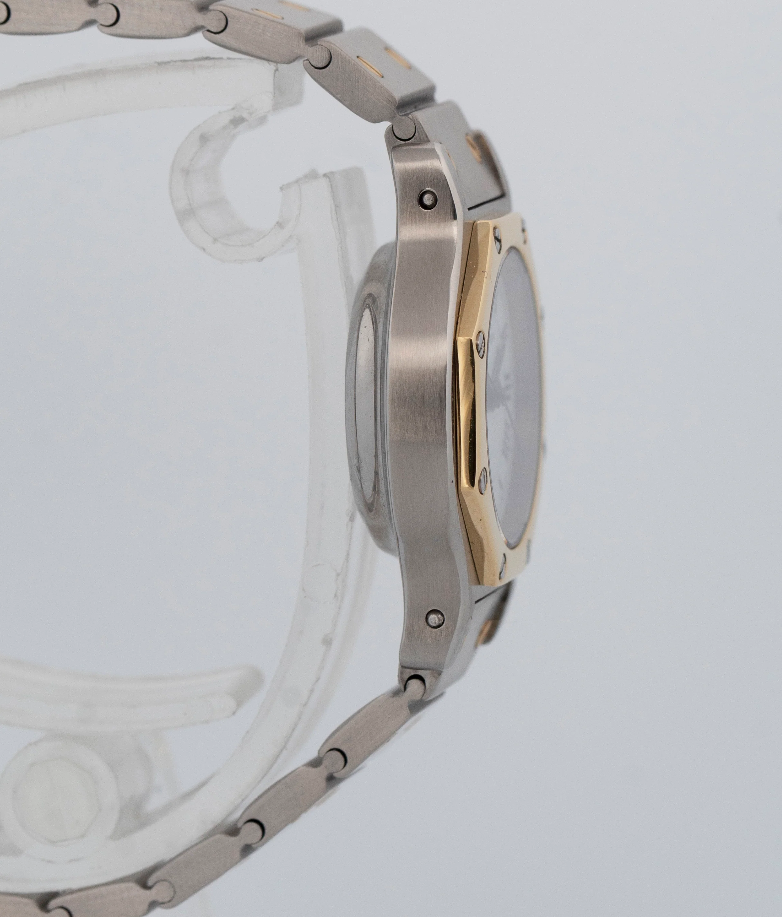 Ladies Cartier Santos Octagon 0907 24mm Two-Tone 18K Gold Stainless Steel Watch - Image 4