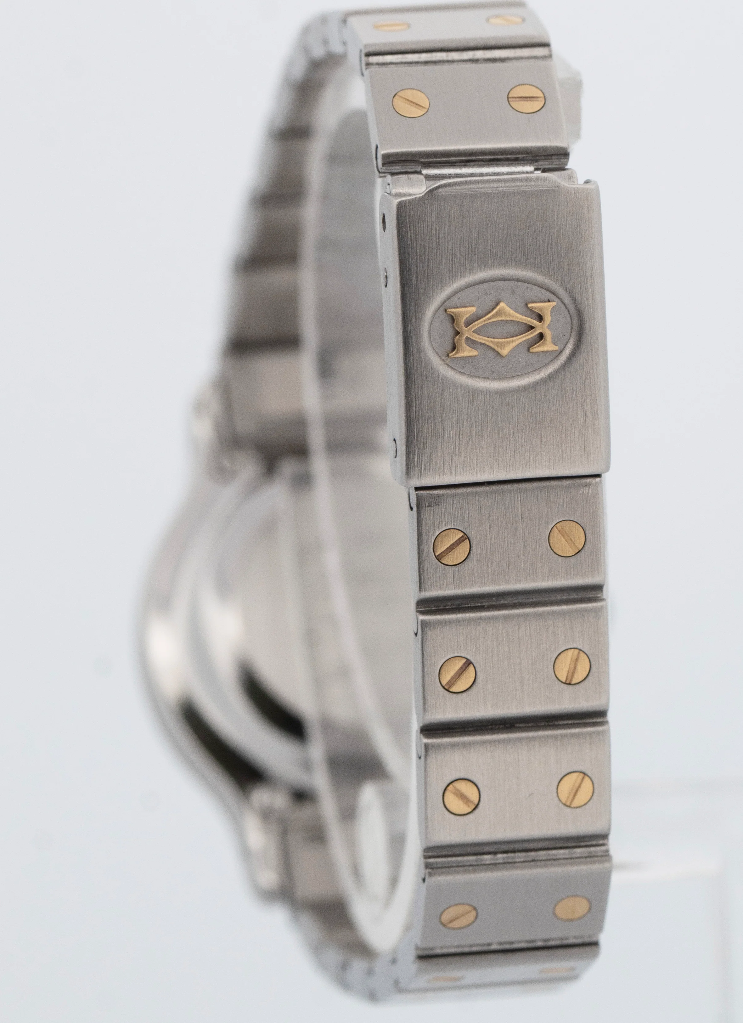 Ladies Cartier Santos Octagon 0907 24mm Two-Tone 18K Gold Stainless Steel Watch - Image 5
