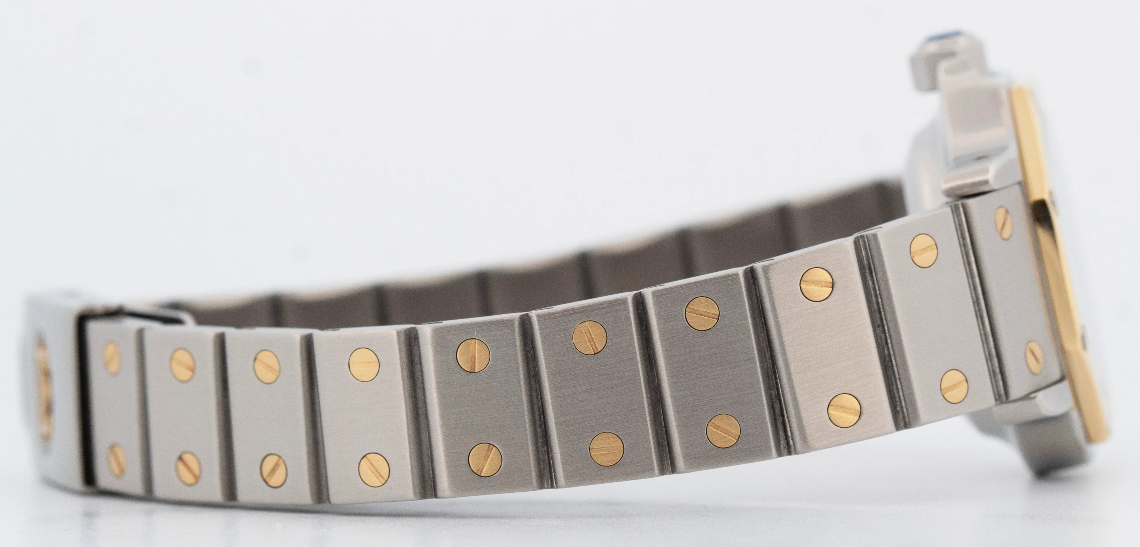 Ladies Cartier Santos Octagon 0907 24mm Two-Tone 18K Gold Stainless Steel Watch - Image 7