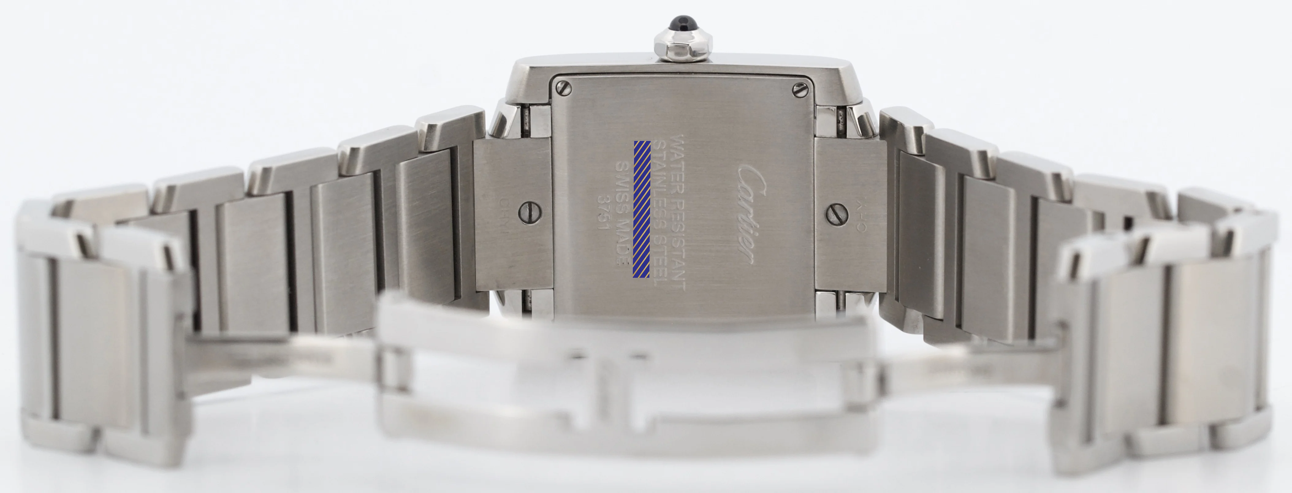 Ladies Cartier Tank Francaise 25mm IVORY Roman Quartz Steel WSTA0005 3751 BOX - Image 9