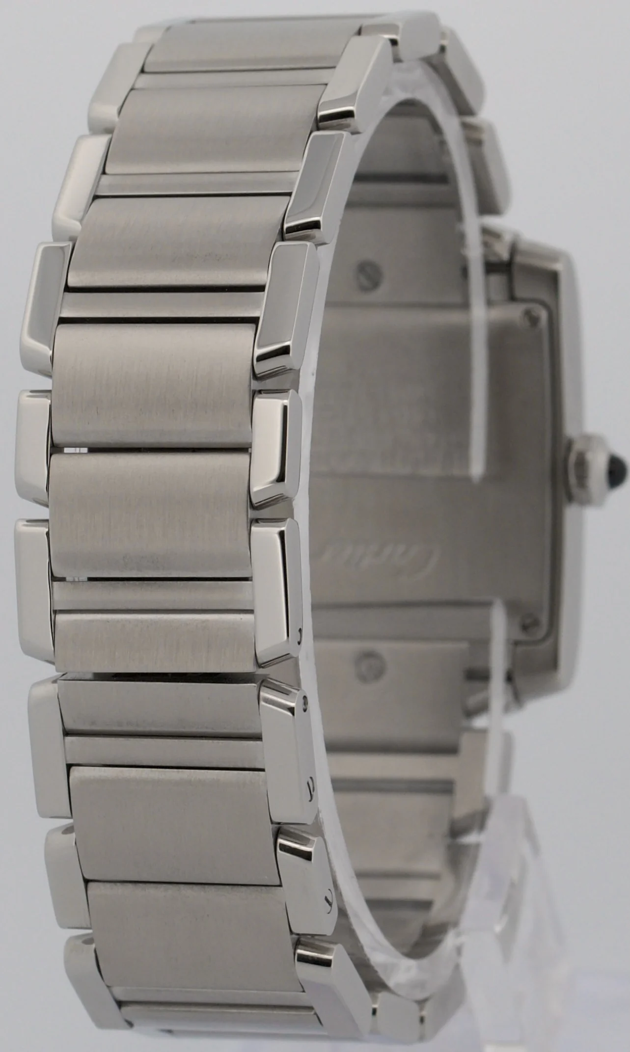 Ladies Cartier Tank Francaise 25mm IVORY WHITE Roman Quartz Steel WSTA0005 3751 - Image 6