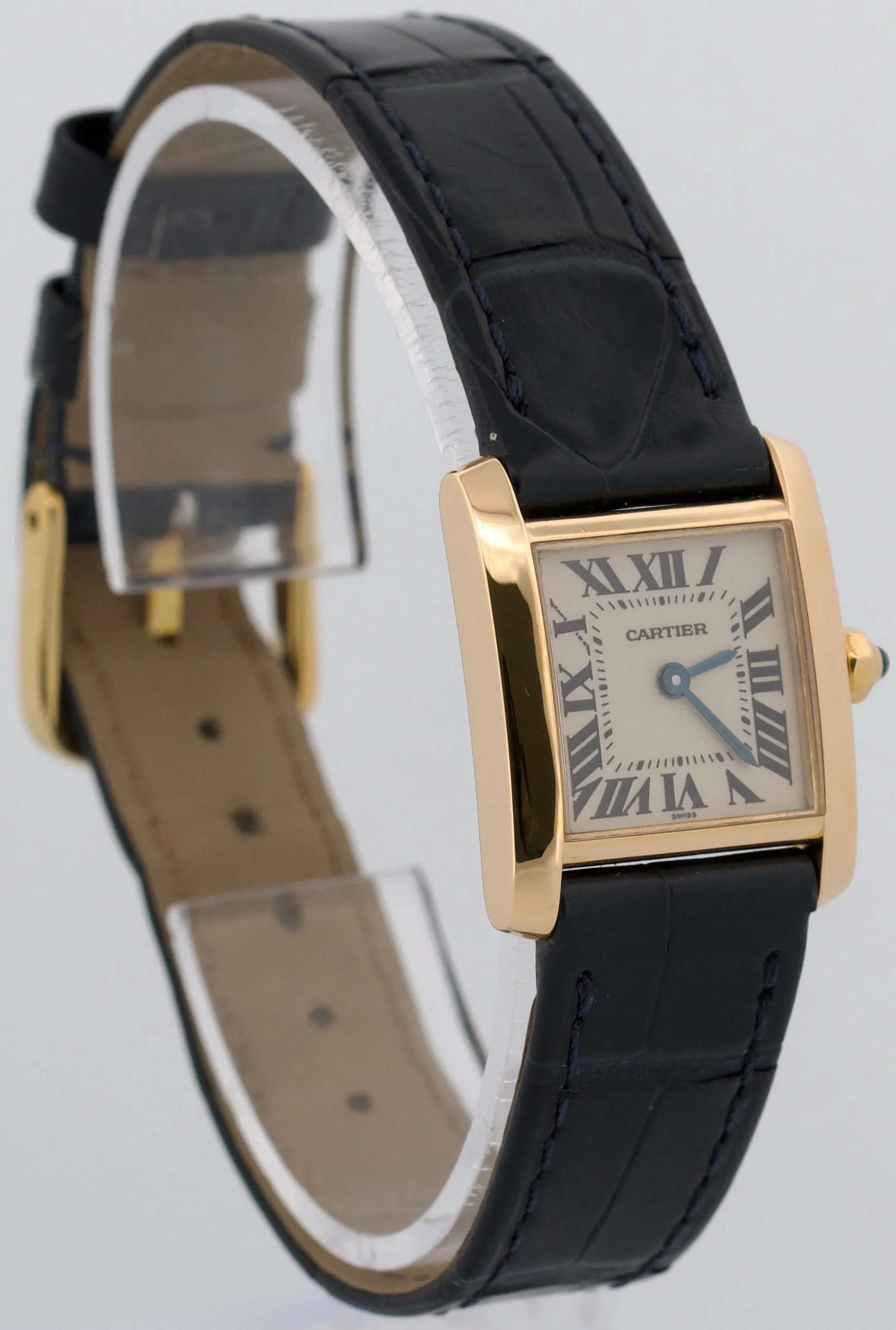Ladies Cartier Tank Francaise IVORY 18K Gold 25mm Quartz W5000256 1820 Watch - Image 3