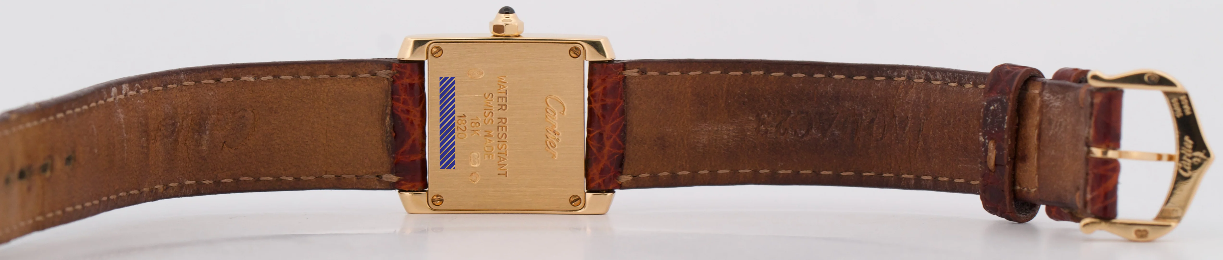 Ladies Cartier Tank Francaise IVORY 18K Gold 25mm Quartz W5000256 1820 Watch - Image 7