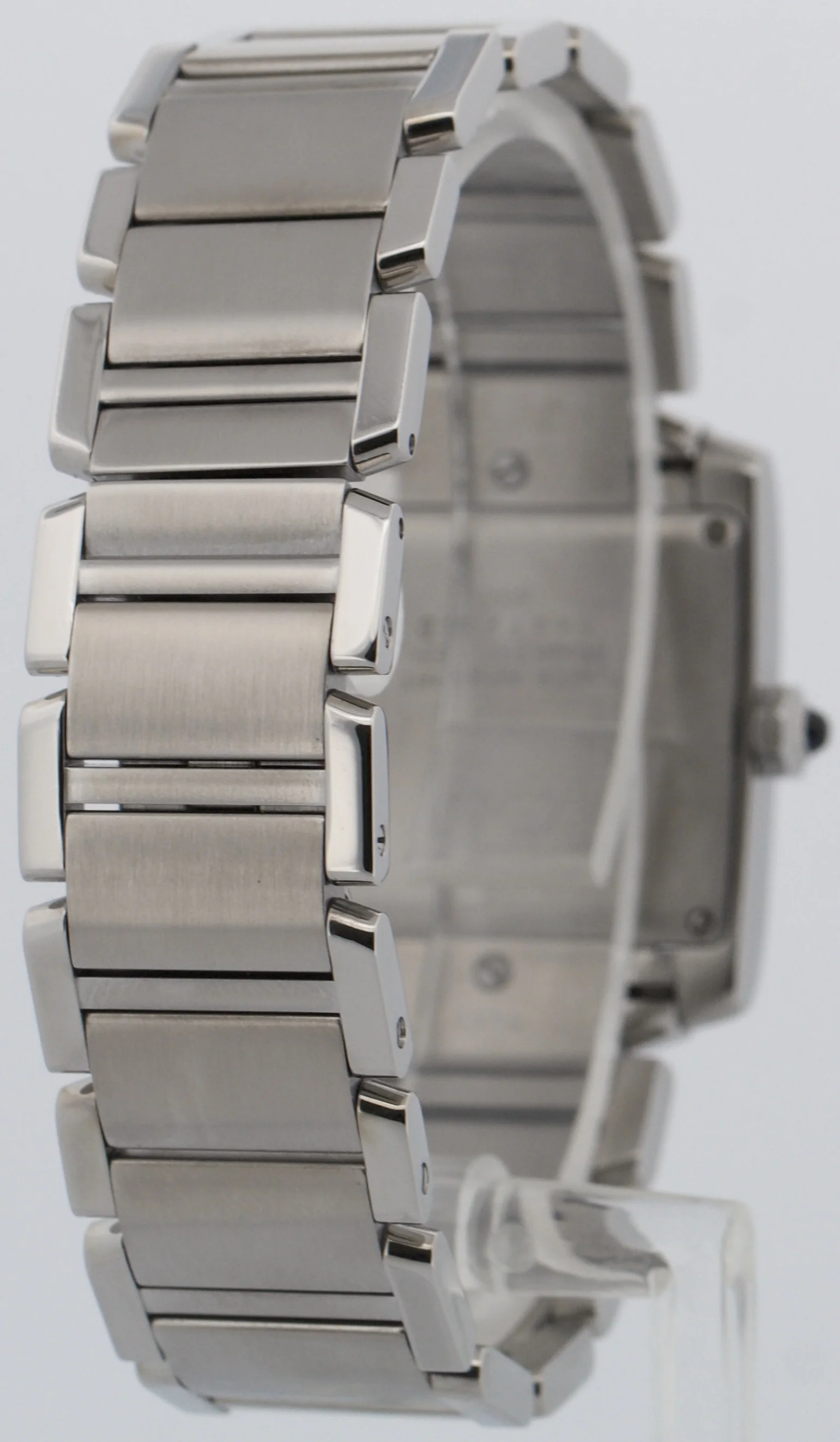 Ladies Cartier Tank Francaise Midsize 2465 Stainless Steel Roman Quartz Watch - Image 6