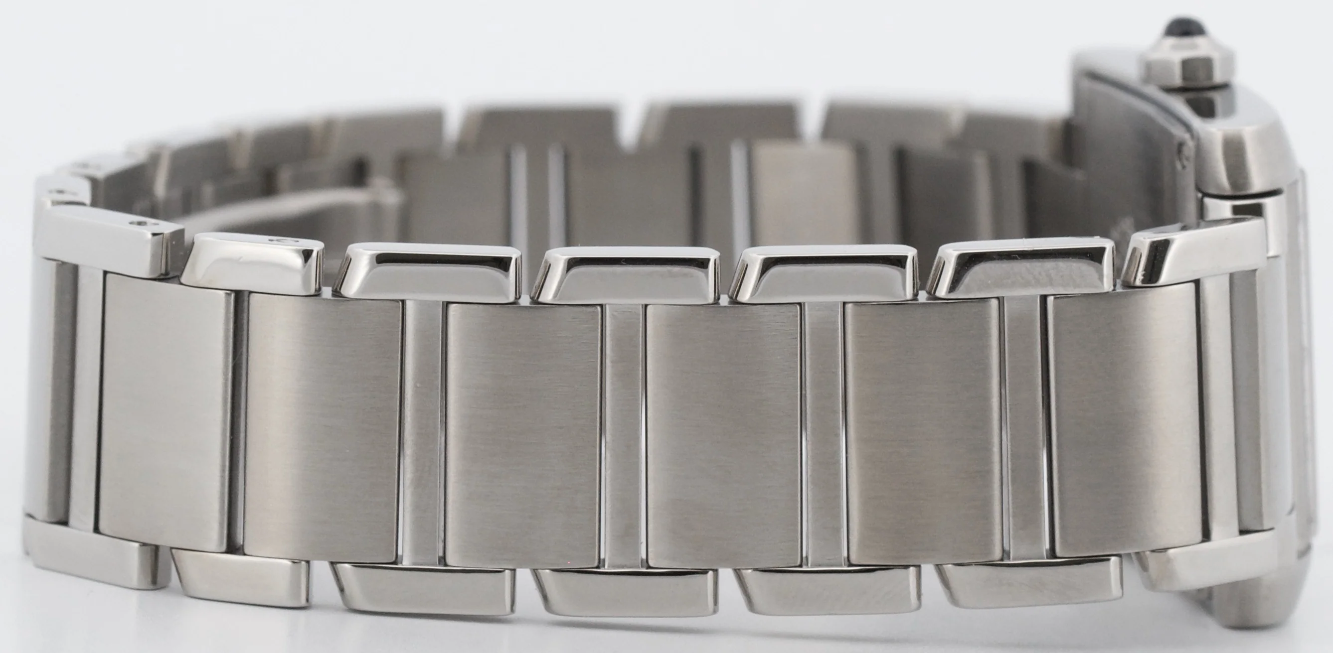 Ladies Cartier Tank Francaise Midsize 2465 Stainless Steel Roman Quartz Watch - Image 8