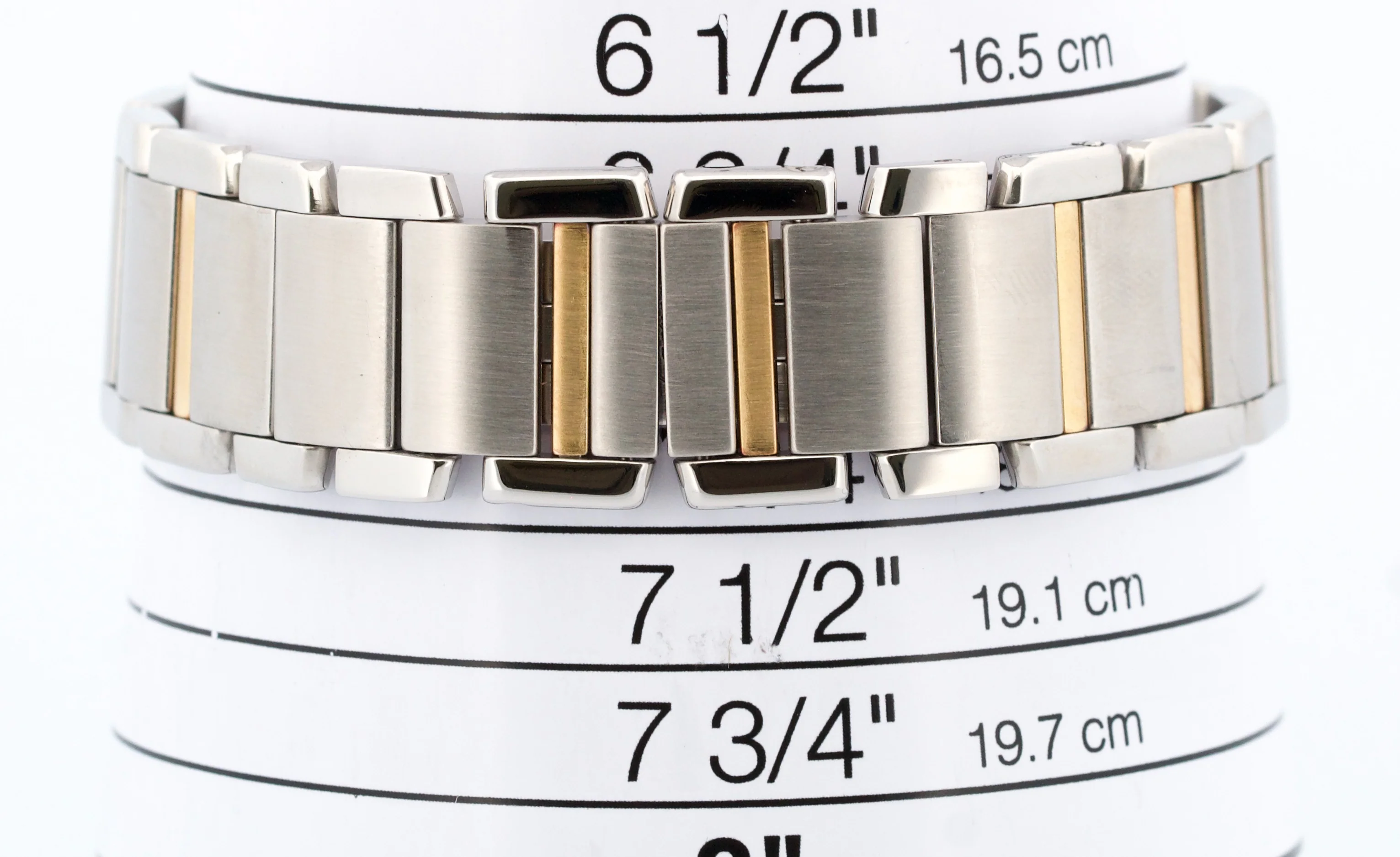 Ladies Cartier Tank Francaise Two-Tone 18K Gold Steel Guilloche 2302 W51005Q4 - Image 9