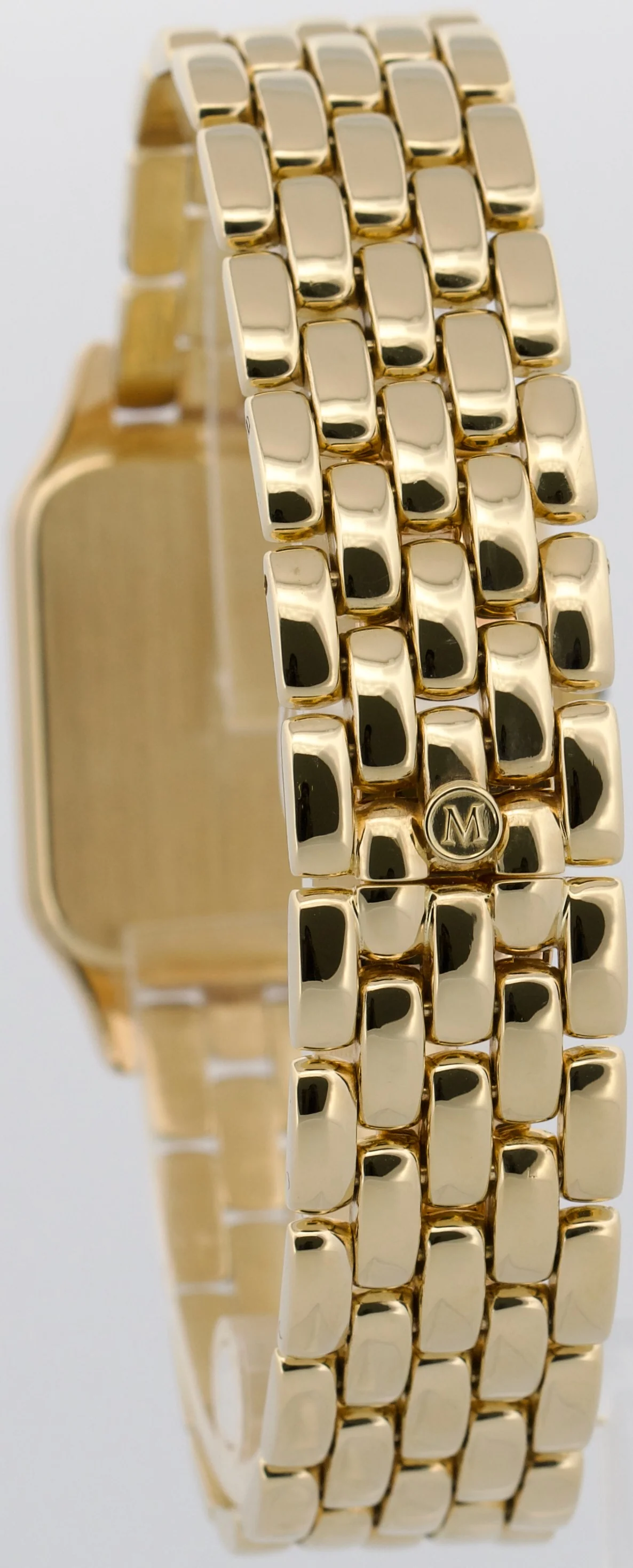 Ladies Movado Panthere WHITE ROMAN 14K Yellow Gold Quartz 29mm 74E19670 Watch - Image 5