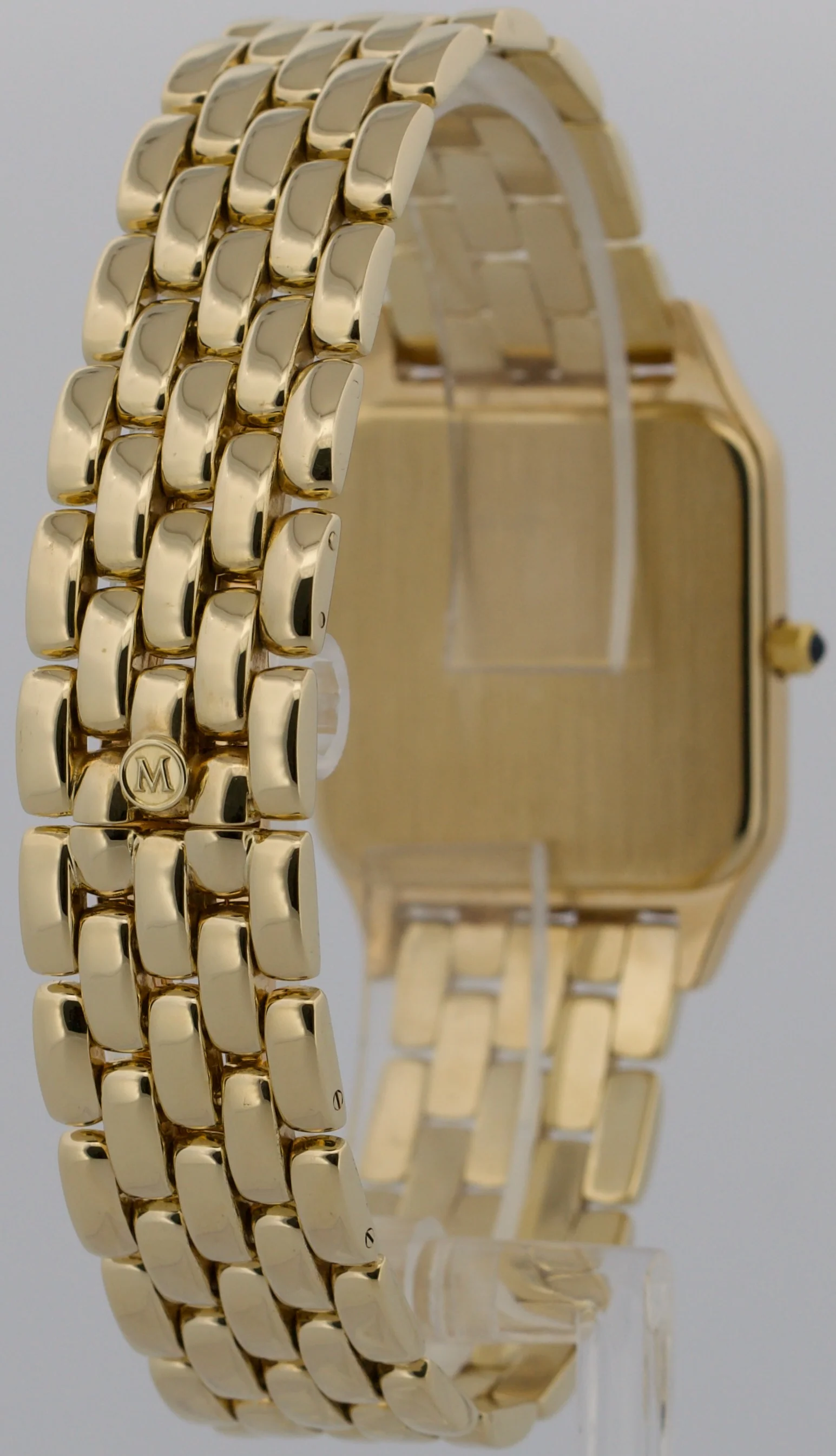 Ladies Movado Panthere WHITE ROMAN 14K Yellow Gold Quartz 29mm 74E19670 Watch - Image 6