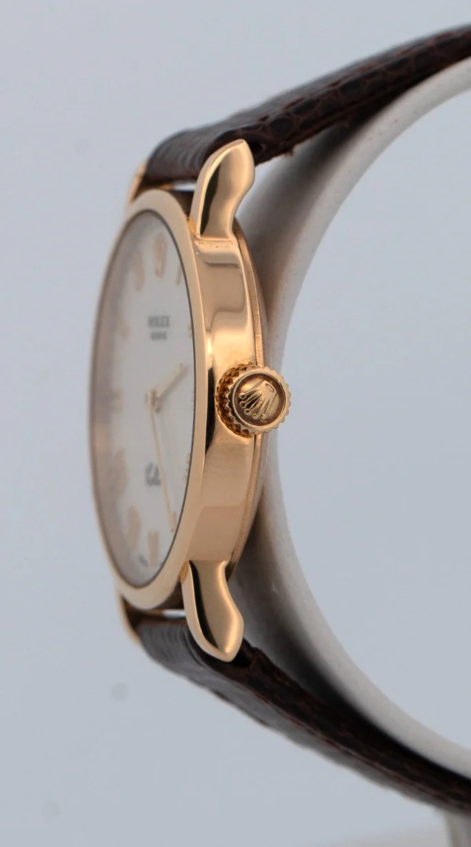 Ladies Rolex Cellini White Jubilee 18K Yellow Gold 26mm Manual Watch 5109 BOX - Image 3