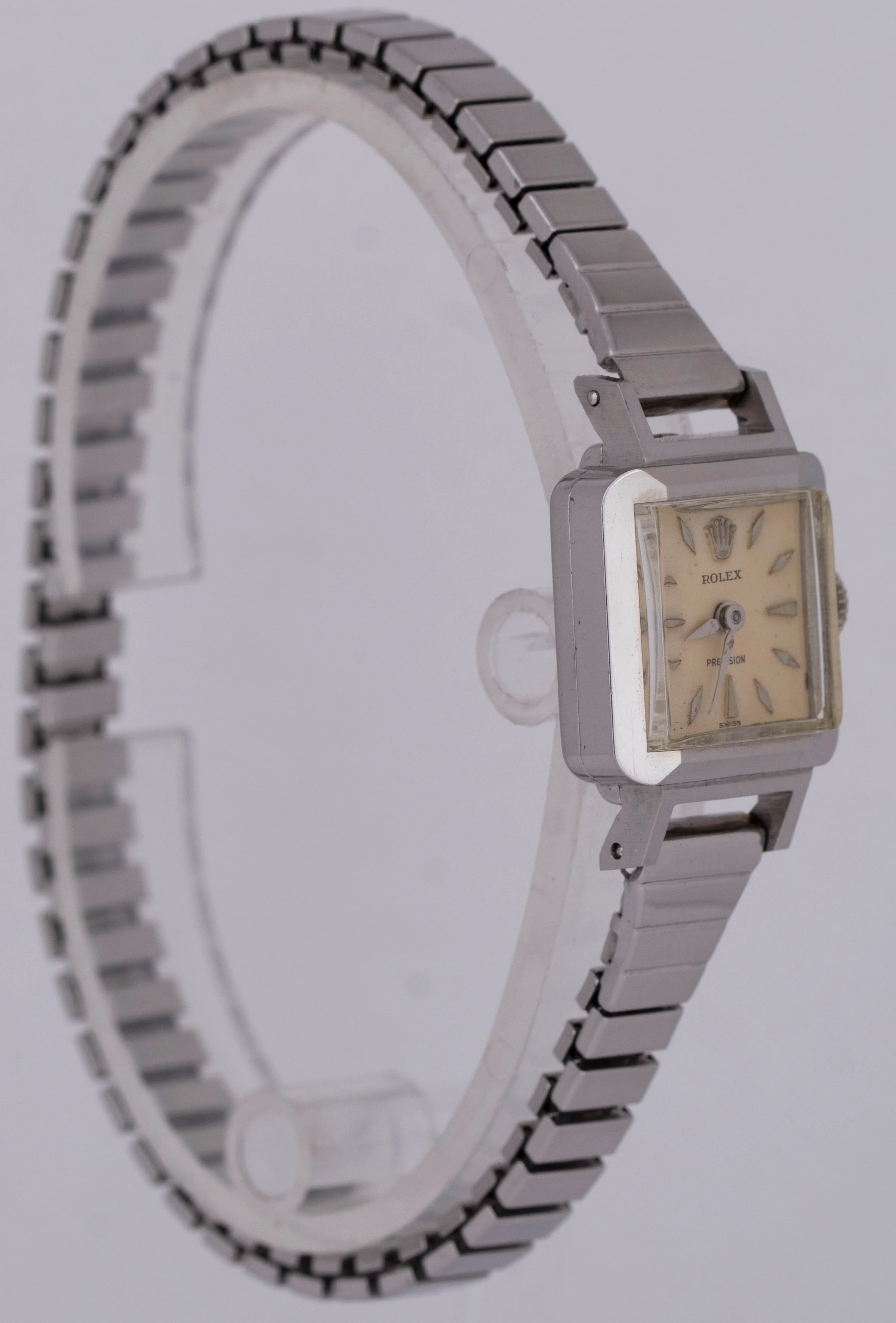 Ladies Rolex Cocktail Stainless Steel 17mm Silver Mechanical Hand-Winding Watch - Image 3