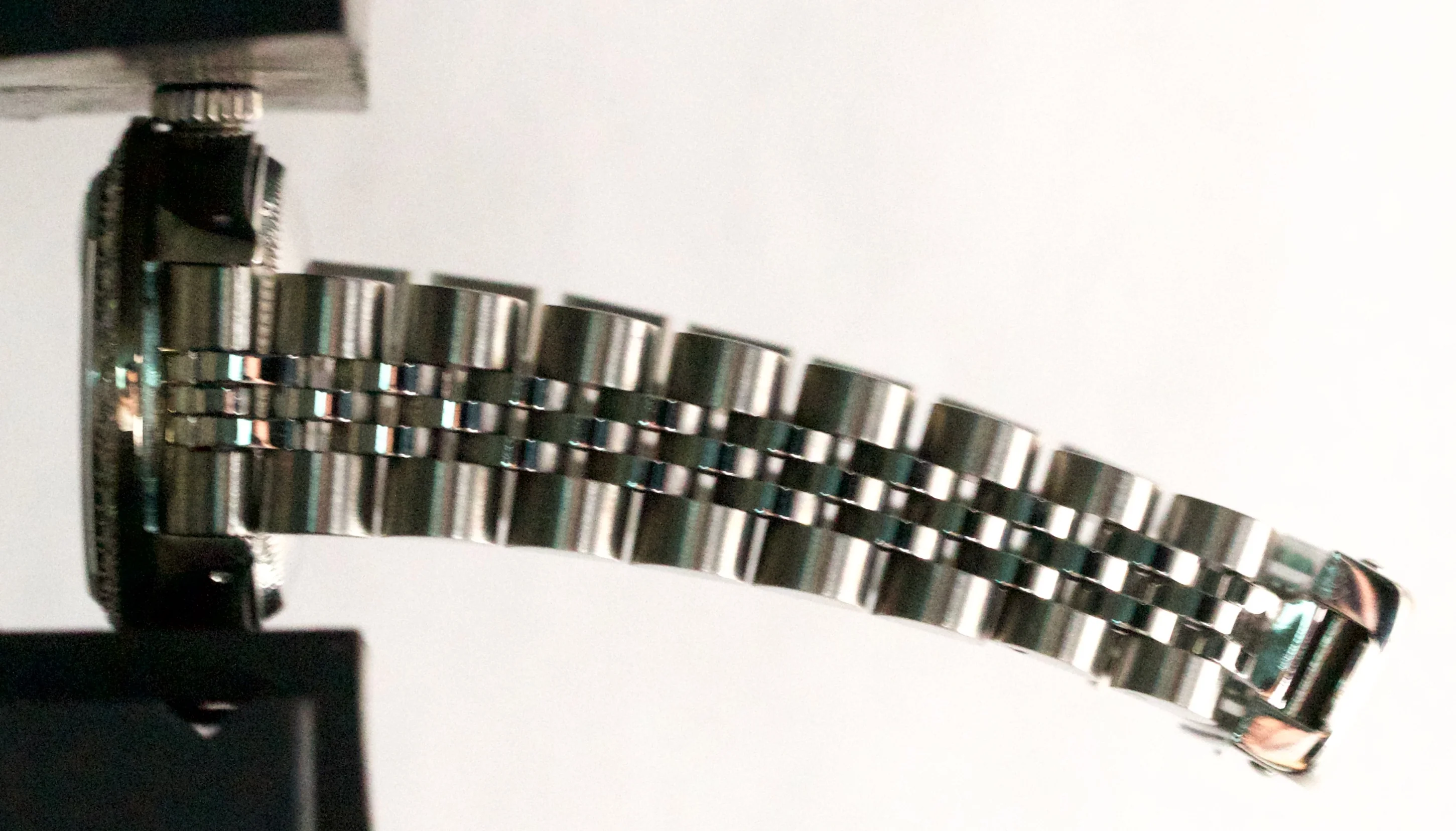 Ladies Rolex DateJust 26mm RHODIUM DIAMOND Stainless Steel JUBILEE Watch 6916 - Image 9
