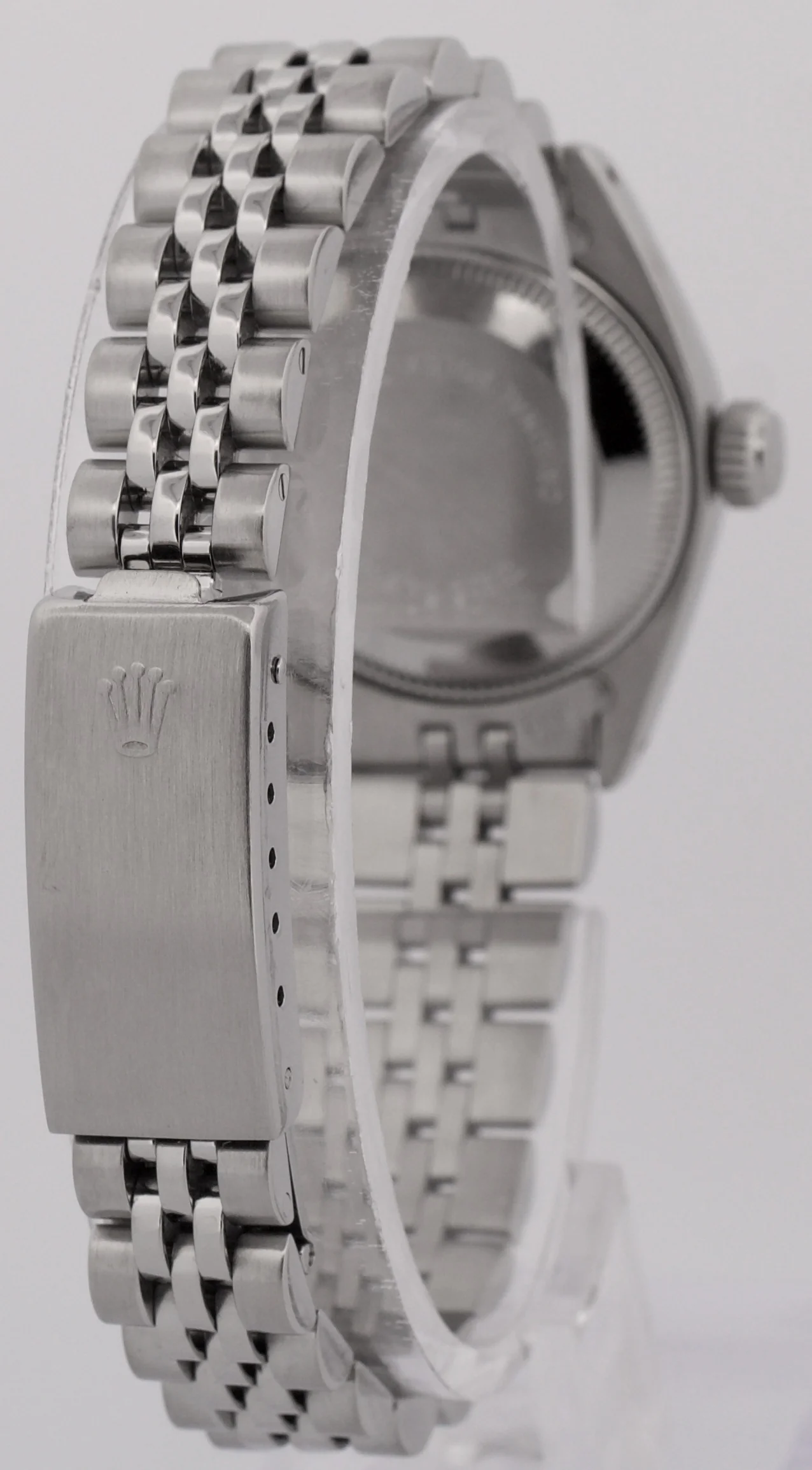 Ladies Rolex DateJust 26mm BLACK DIAMOND Stainless Steel JUBILEE Watch 6916 - Image 6
