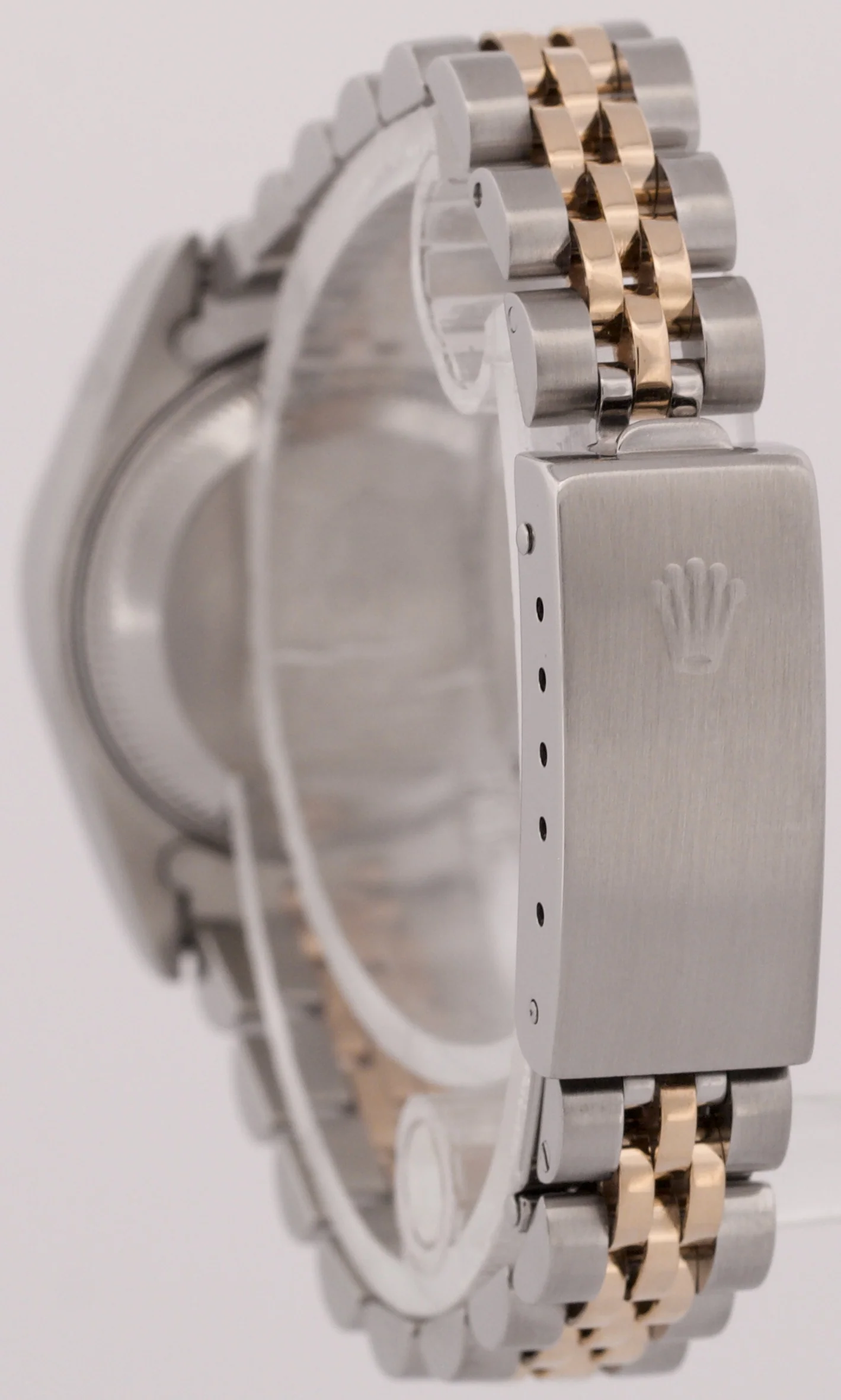 Ladies Rolex DateJust 26mm BLUE DIAMOND Bezel 18K Gold Steel JUBILEE 69173 - Image 5
