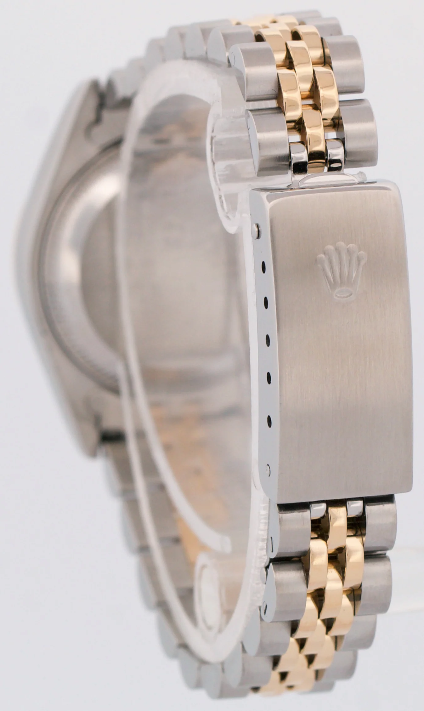 Ladies Rolex DateJust 26mm BLUE VIGNETTE DIAMOND 18K Gold Steel JUBILEE 69173 - Image 5