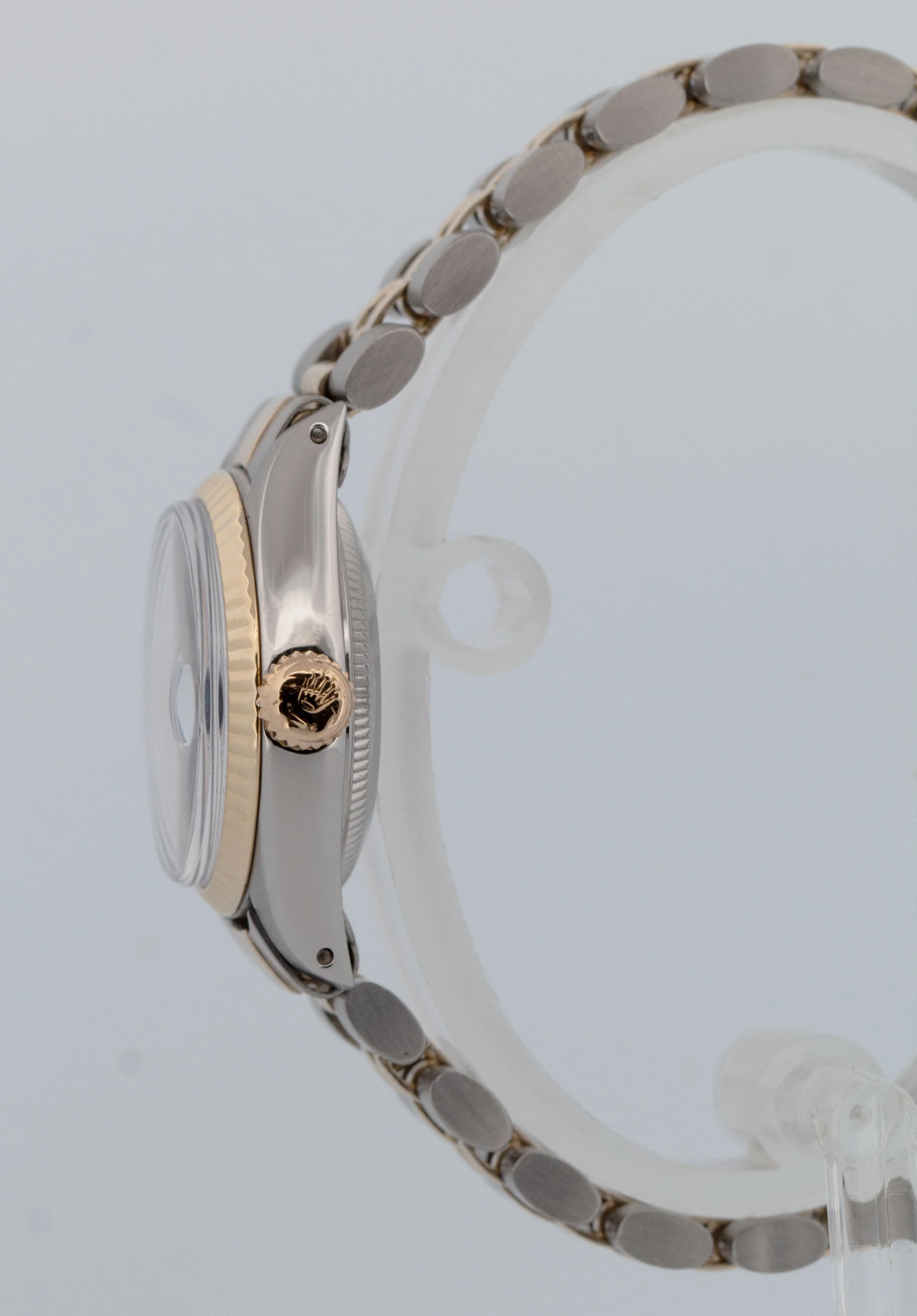 Ladies Rolex Oyster Perpetual Date 26 BLUE Yellow Gold Fluted JUBILEE 6917 Watch - Image 3