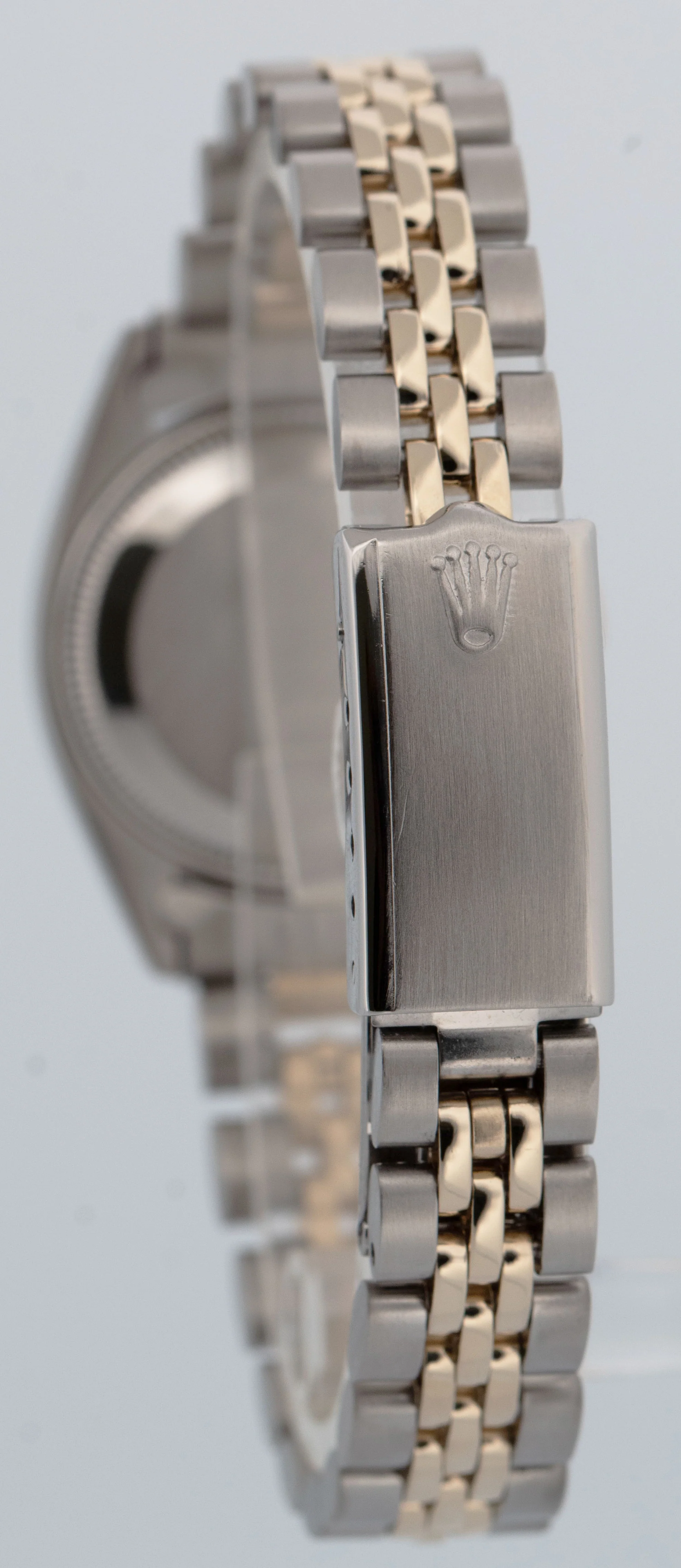 Ladies Rolex Oyster Perpetual Date 26 BLUE Yellow Gold Fluted JUBILEE 6917 Watch - Image 5
