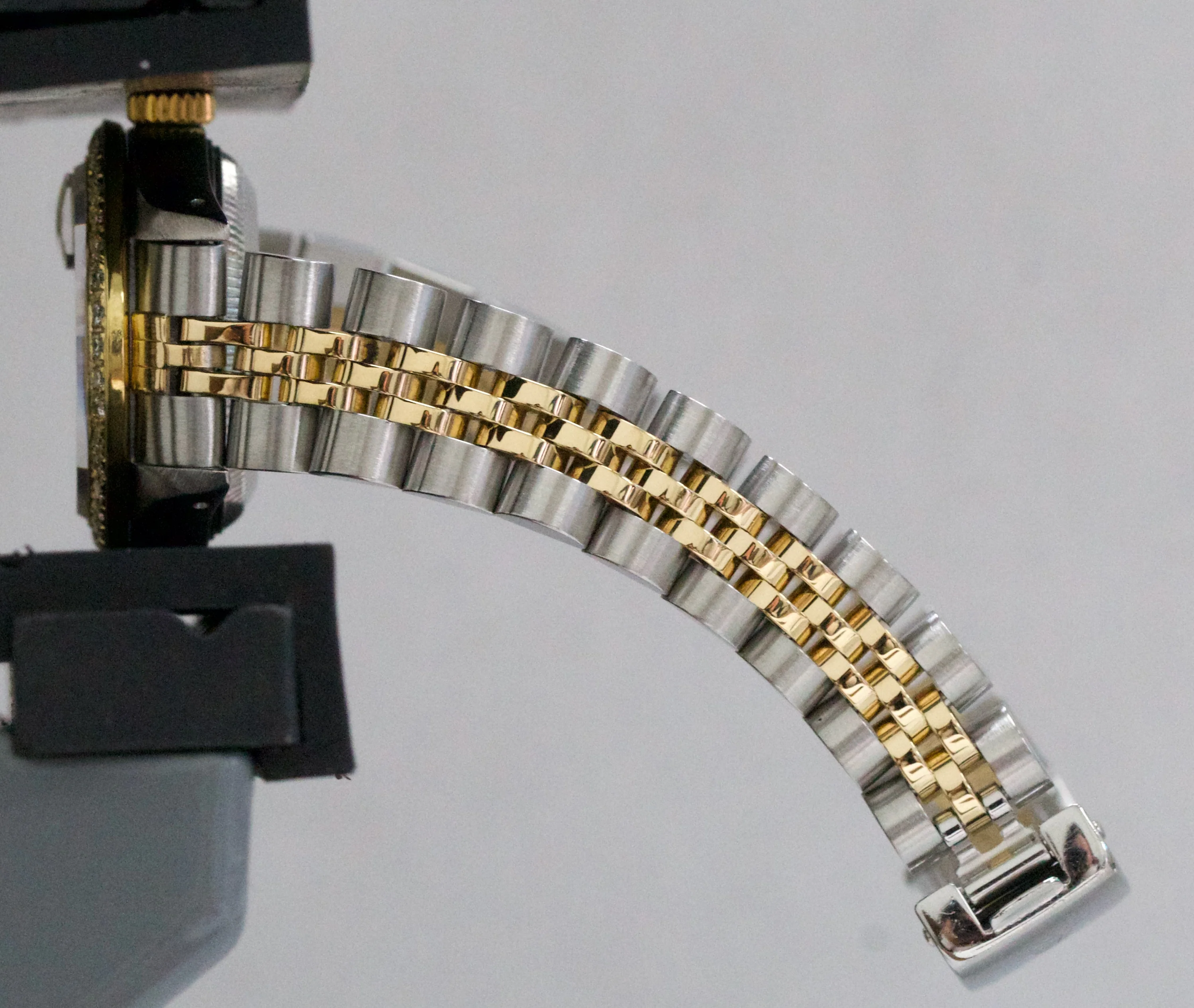Ladies Rolex DateJust 26mm CHAMPAGNE DIAMOND 18K Yellow Gold Steel JUBILEE 69173 - Image 10