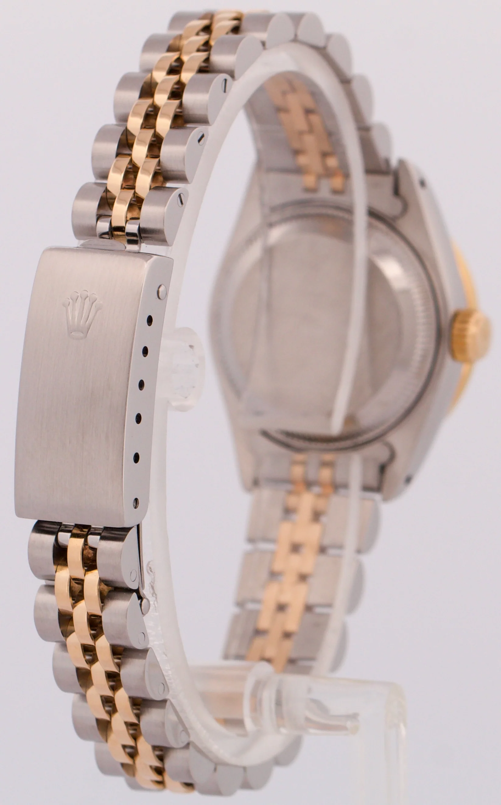 Ladies Rolex DateJust 26mm CHAMPAGNE DIAMOND 18K Yellow Gold Steel JUBILEE 69173 - Image 6