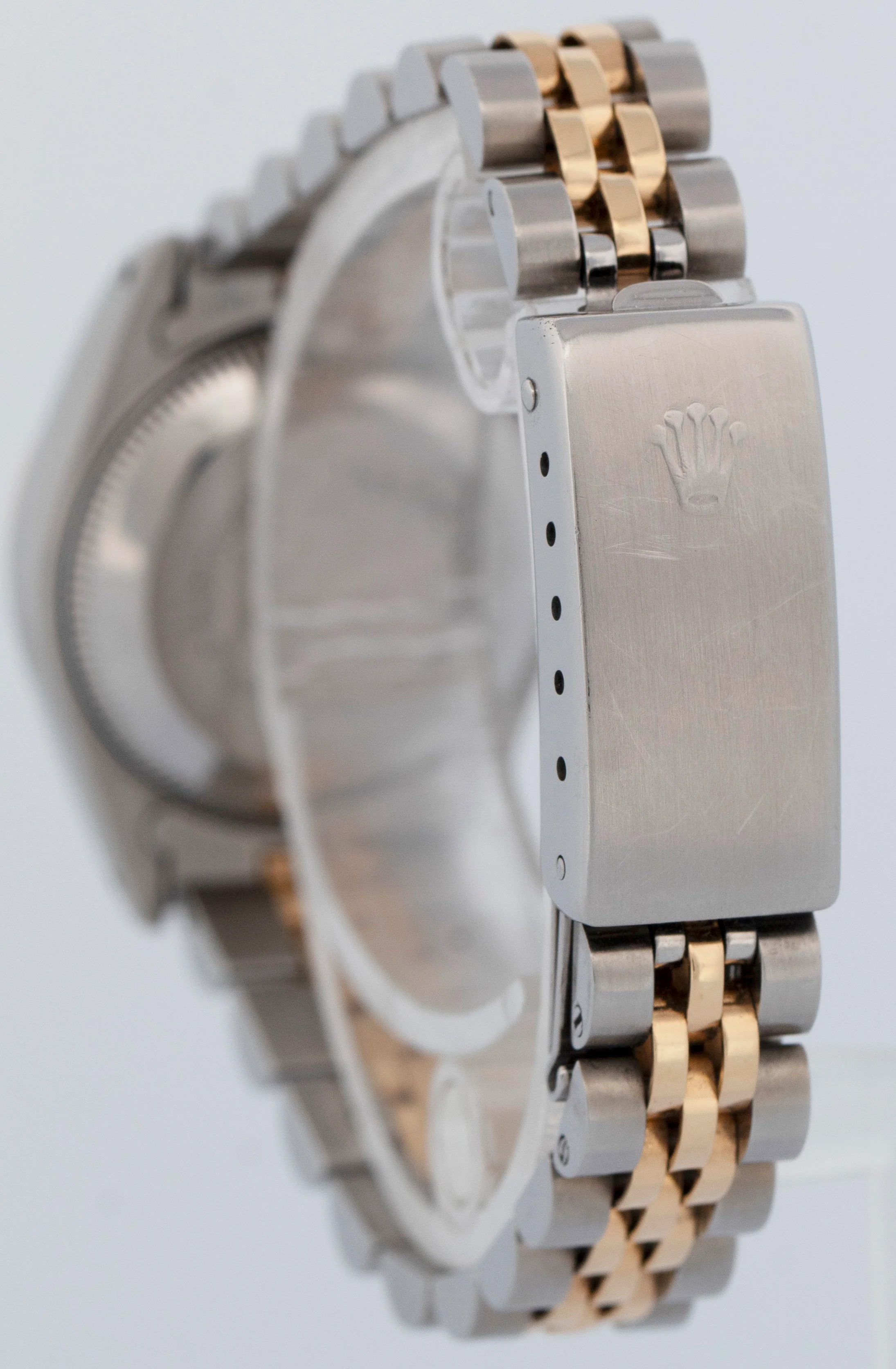 Ladies Rolex DateJust 26mm CHAMPAGNE Two-Tone 18K Yellow Gold JUBILEE 69173 - Image 5