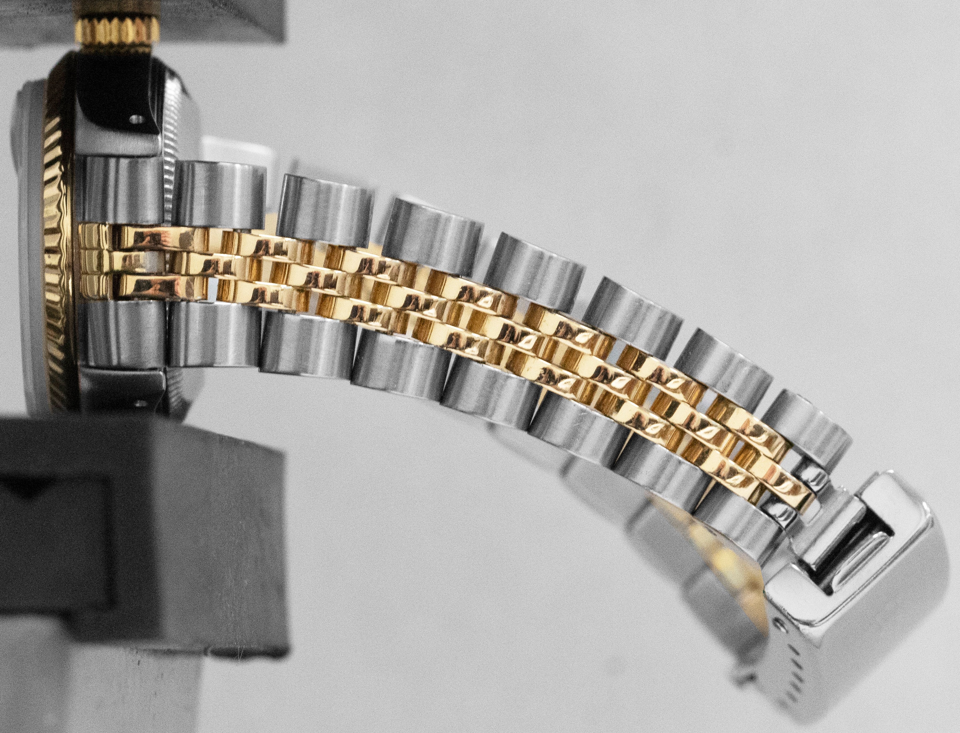 Ladies Rolex DateJust 26mm CHAMPAGNE Two-Tone 18K Yellow Gold JUBILEE 69173 - Image 9