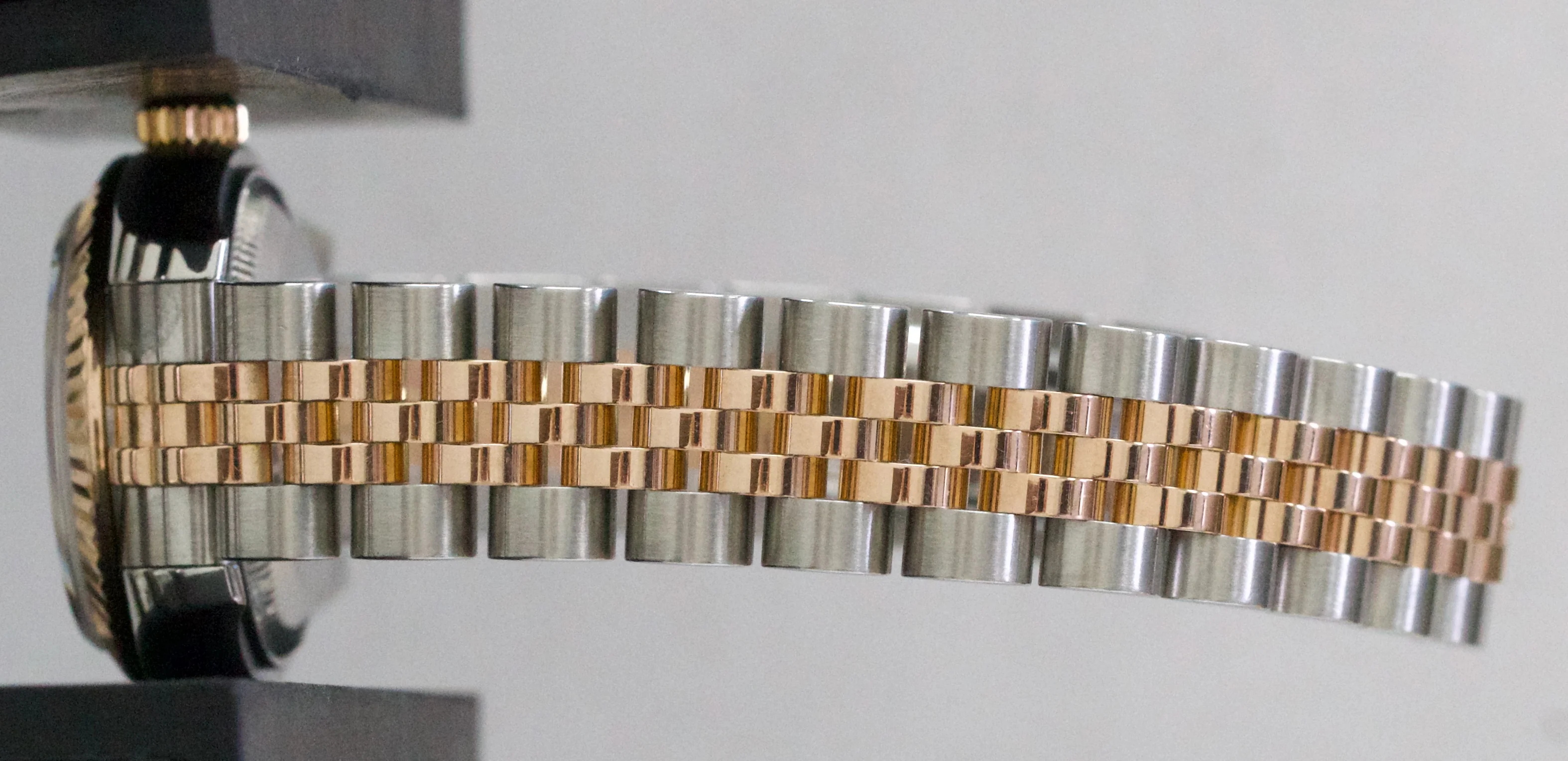 Ladies Rolex DateJust 26mm SILVER CONCENTRIC 18K Rose Gold JUBILEE 179171 - Image 10
