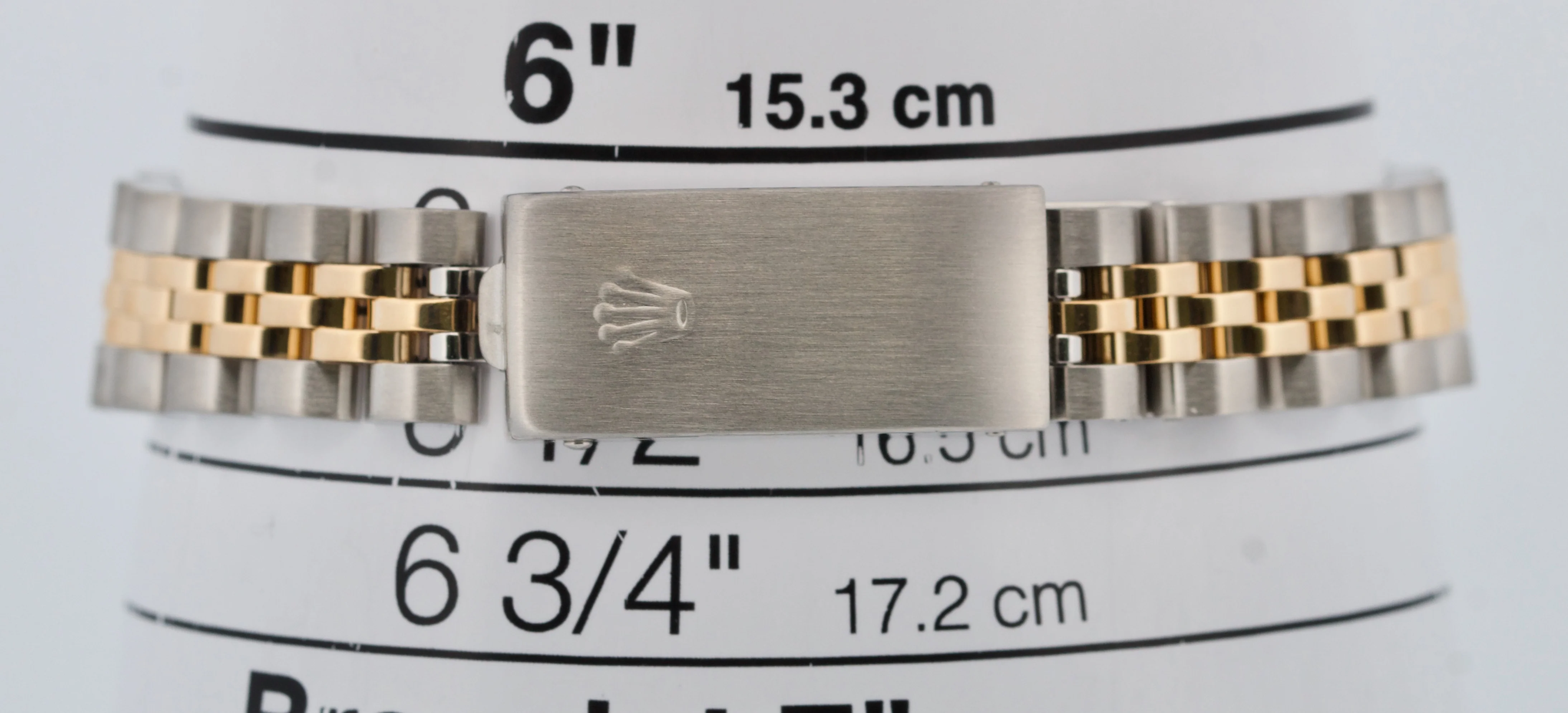 Ladies Rolex DateJust 26mm FLAT CHAMPAGNE ROMAN 18K Gold Stainless JUBILEE 69173 - Image 10